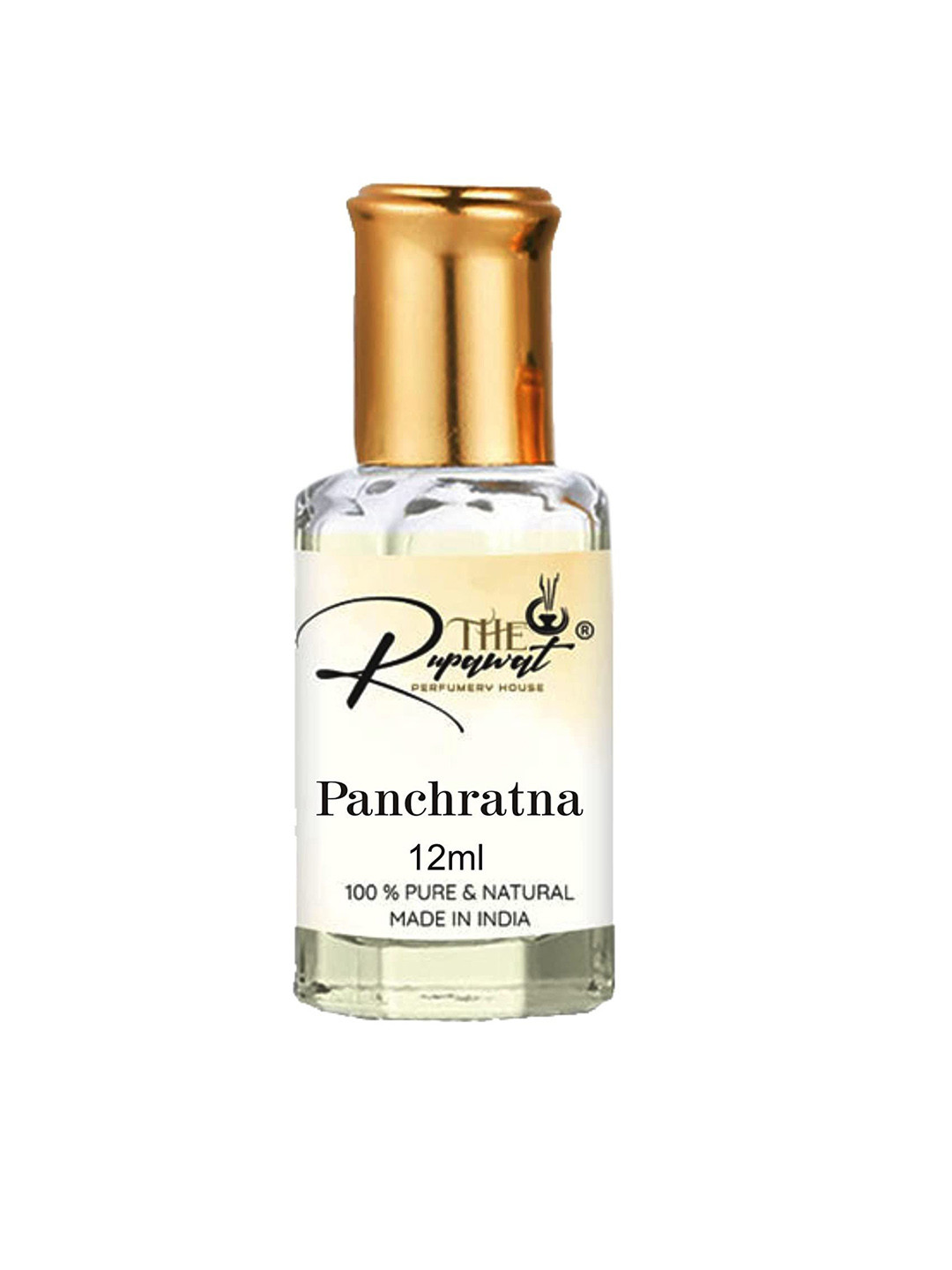 

THE RUPAWAT Perfumery House Panchratna Natural & Alcohol Free Attar - 12 ml, Transparent