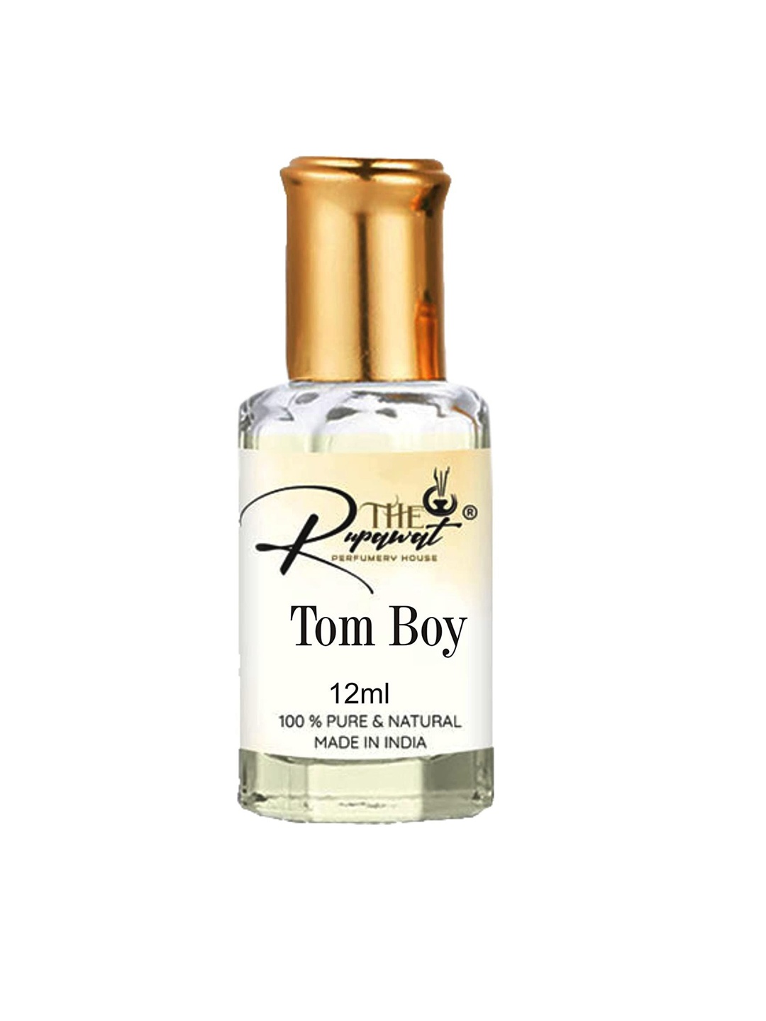 

THE RUPAWAT Perfumery House Tom Boy Natural & Alcohol Free Attar - 12 ml, Transparent