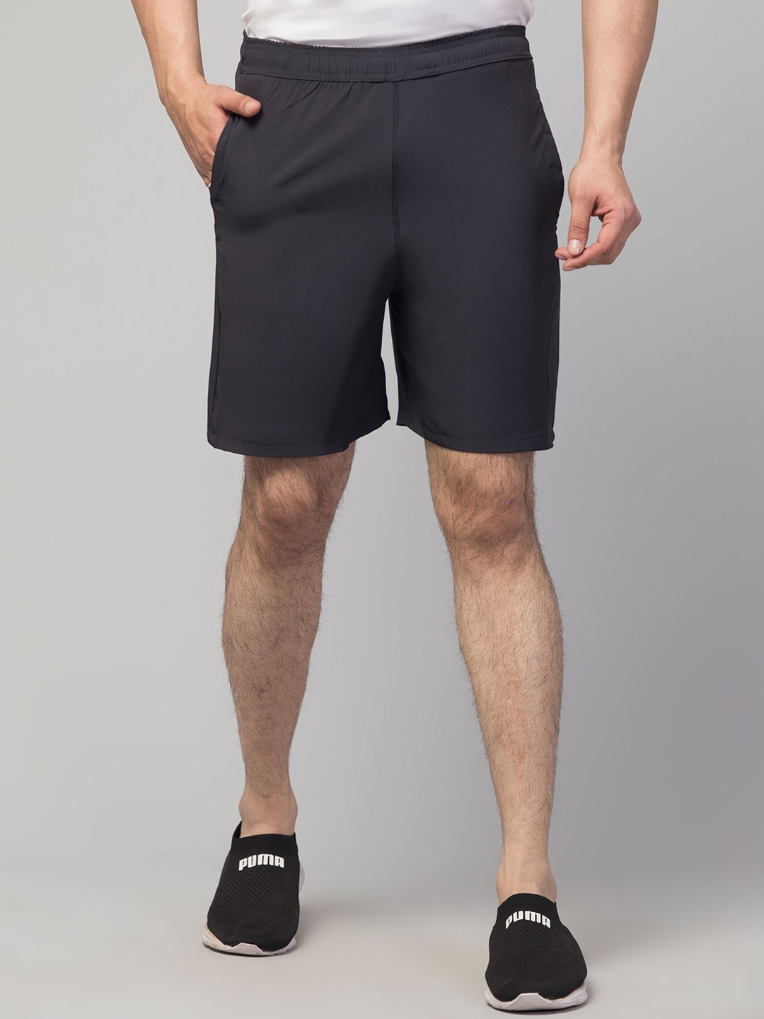

DRAXSTAR Men Running Shorts, Grey