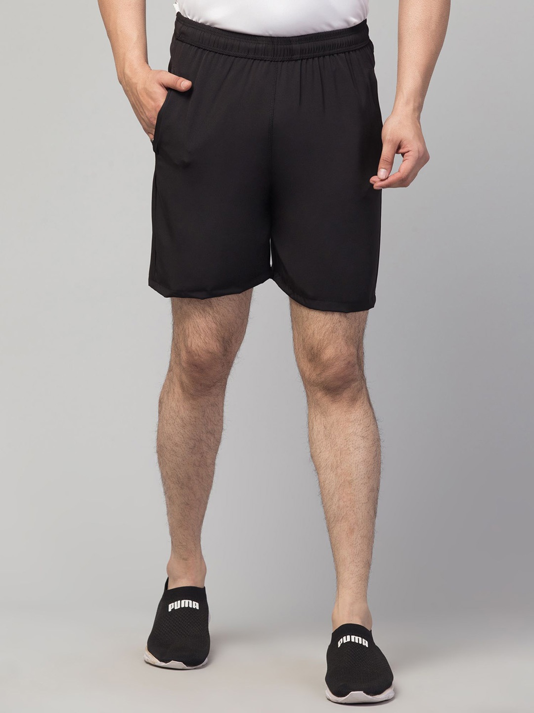 

DRAXSTAR Men Running Shorts, Black