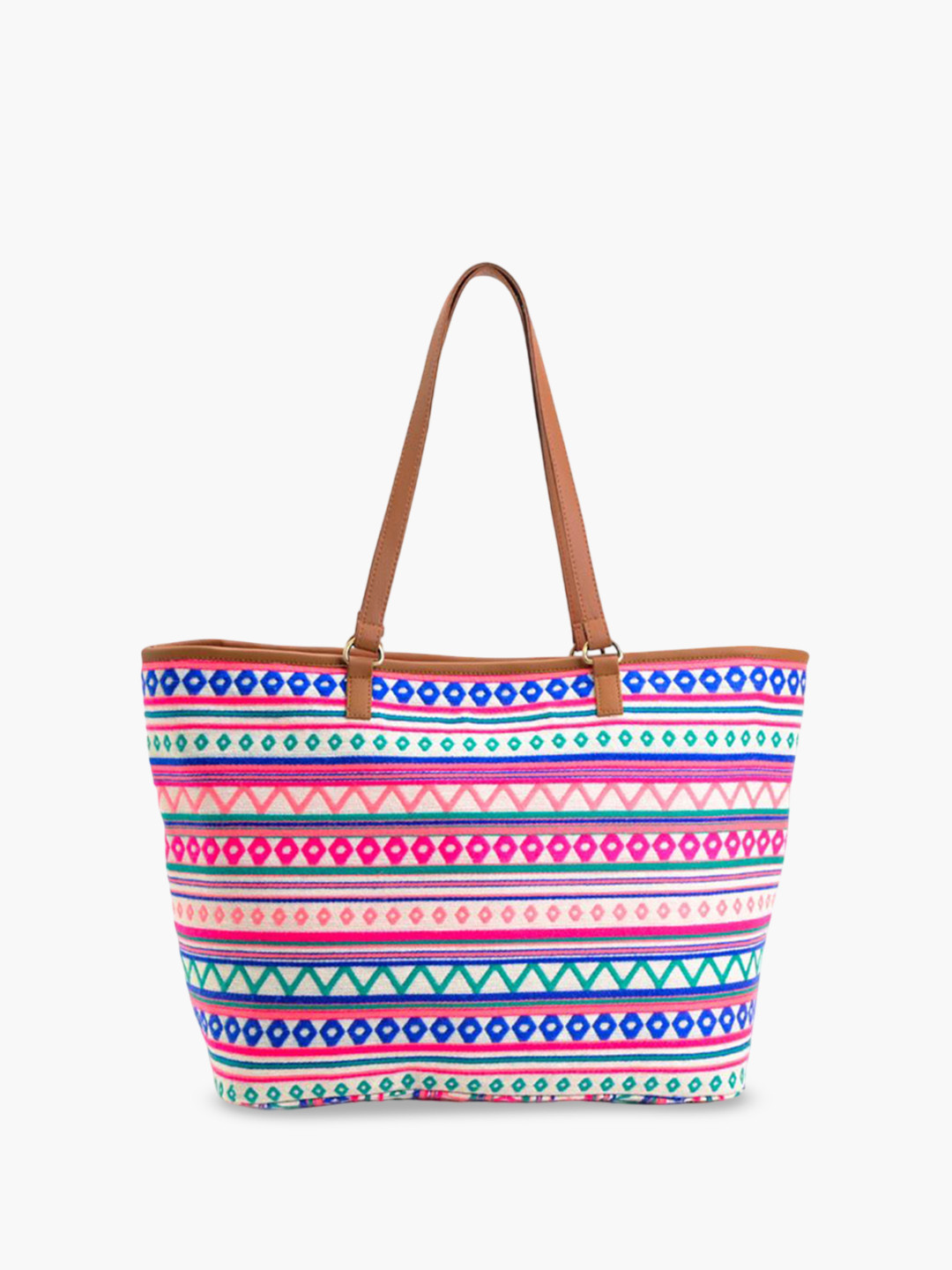 

Anouk Geometric Striped Shopper Shoulder Bag, Orange