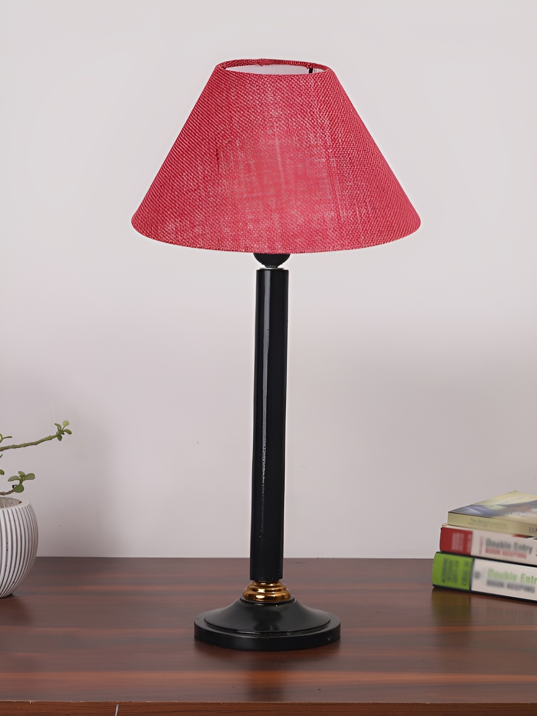 

Aura Pink Wood Traditional Abstract Shaped Table Lamp