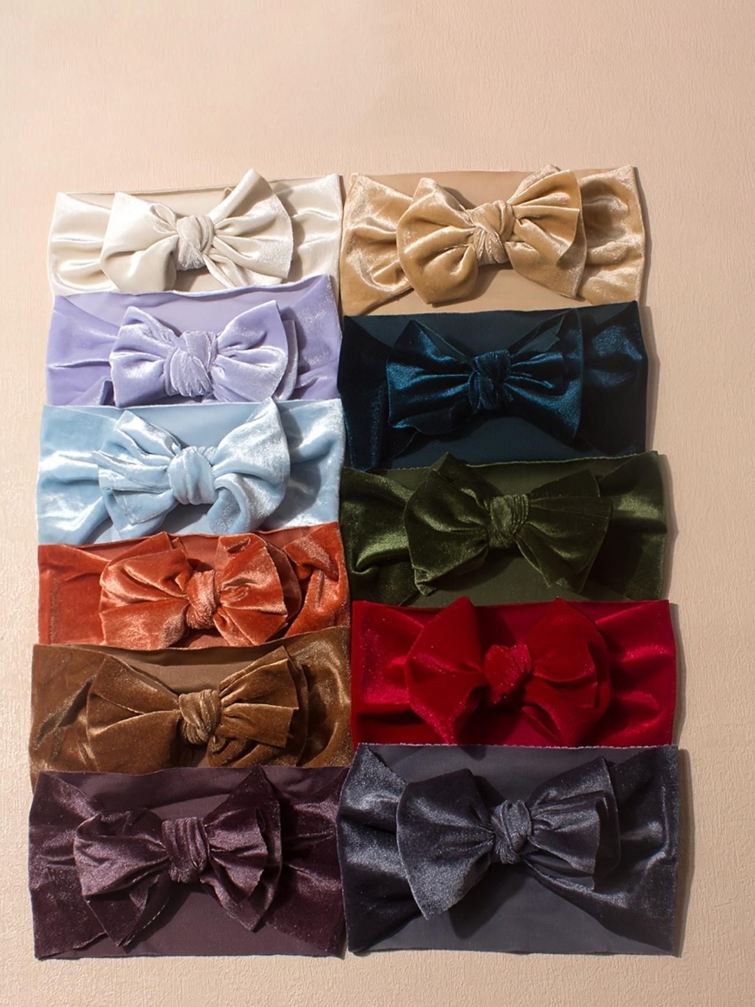 

LYTIX Girls Set Of 2 Assorted Velvet Bow Hairbands