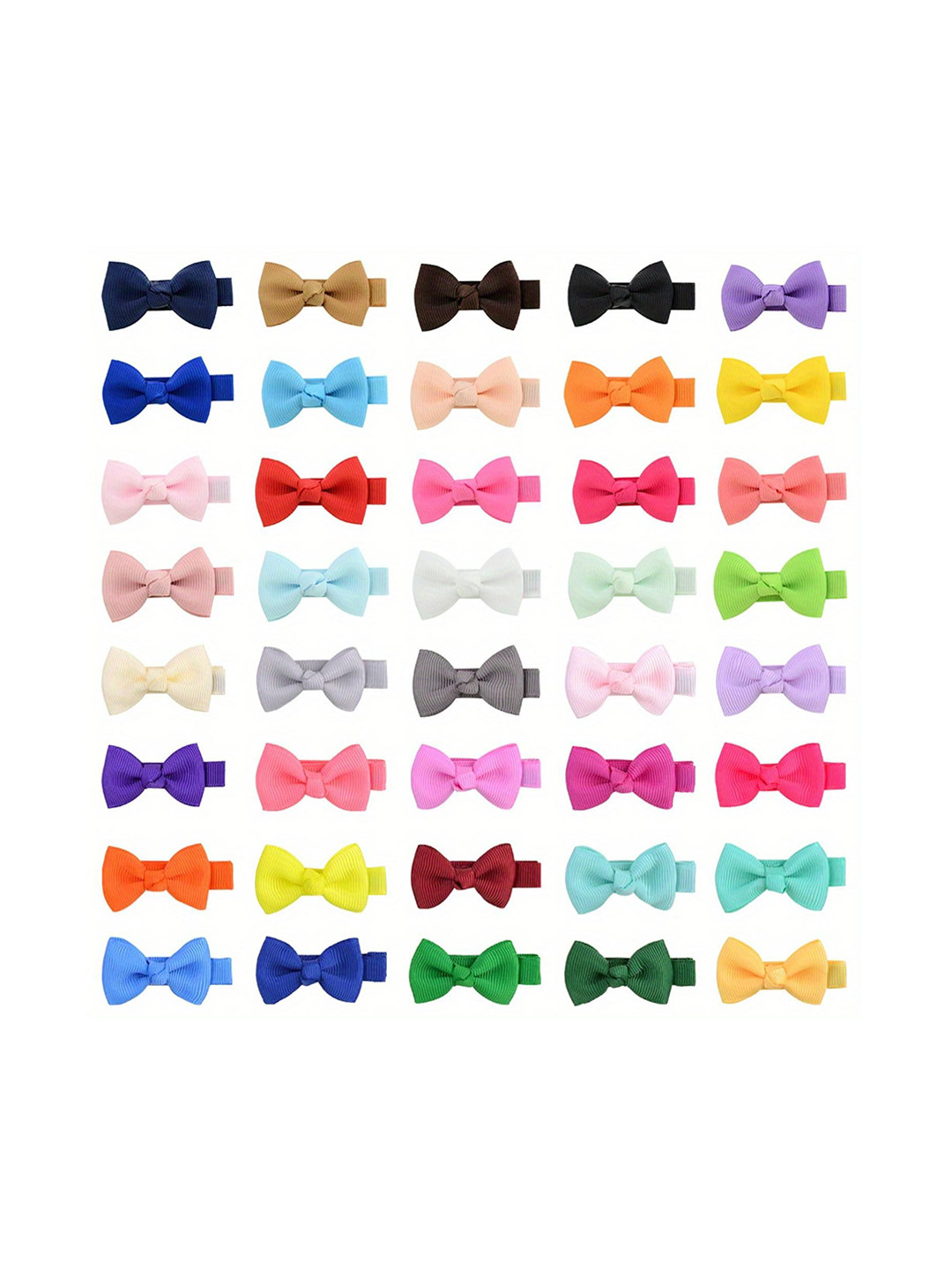 

LYTIX Girls Pack Of 12 Bowknot Hair Clips, Green