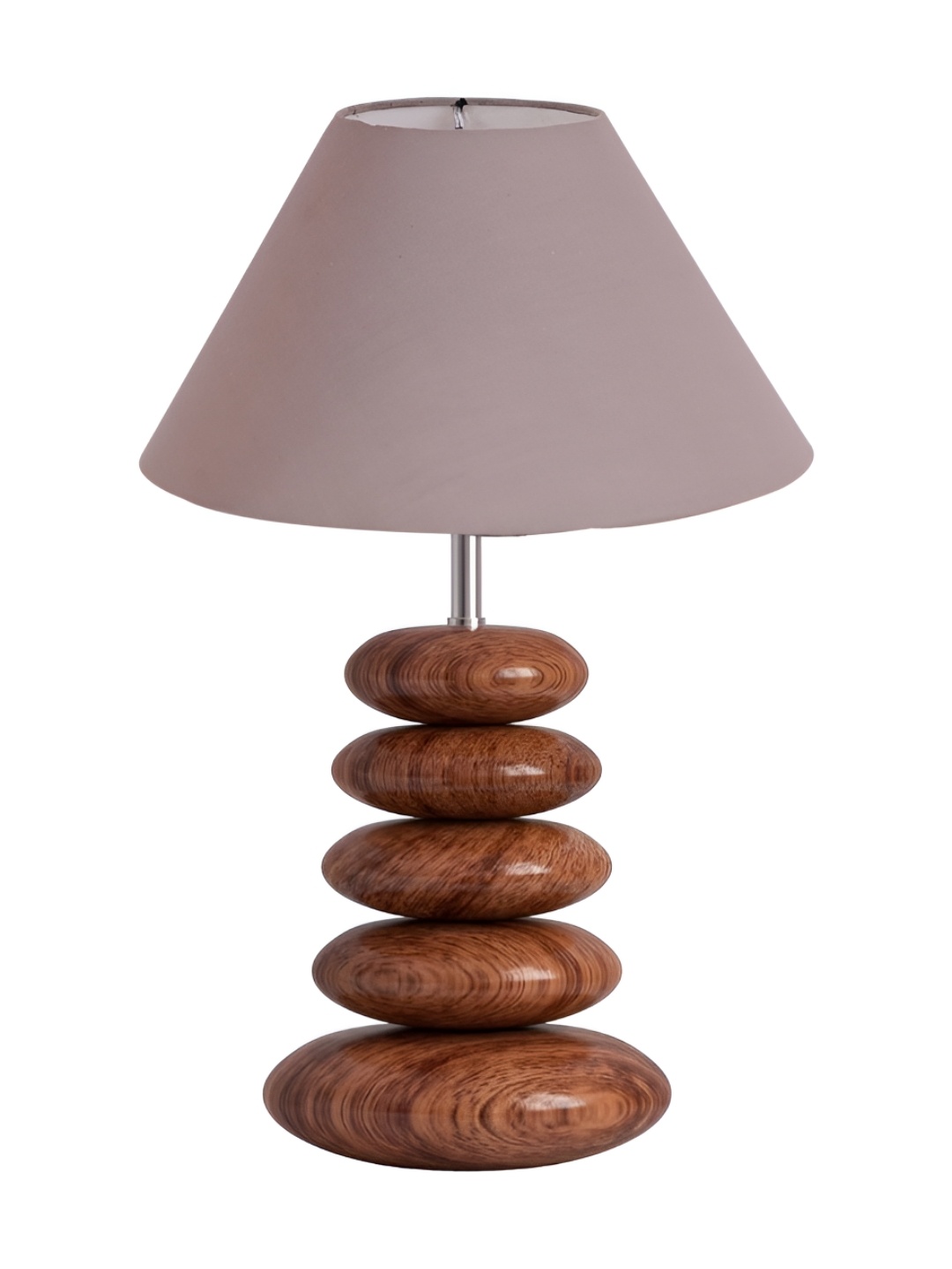 

Aura Grey Wood Traditional Abstract Shaped Table Lamp