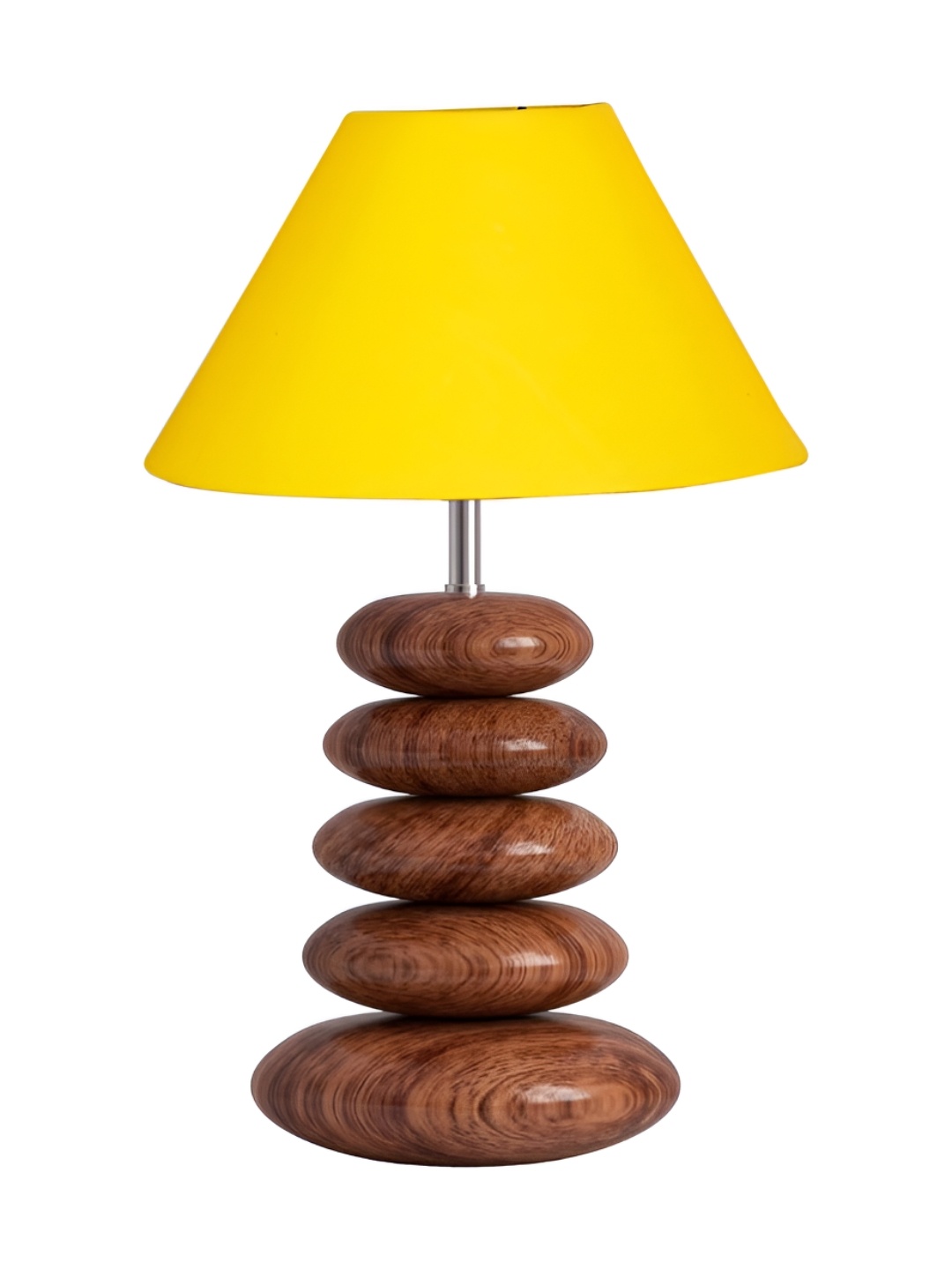 

Aura Yellow Wood Traditional Abstract Shaped Table Lamp