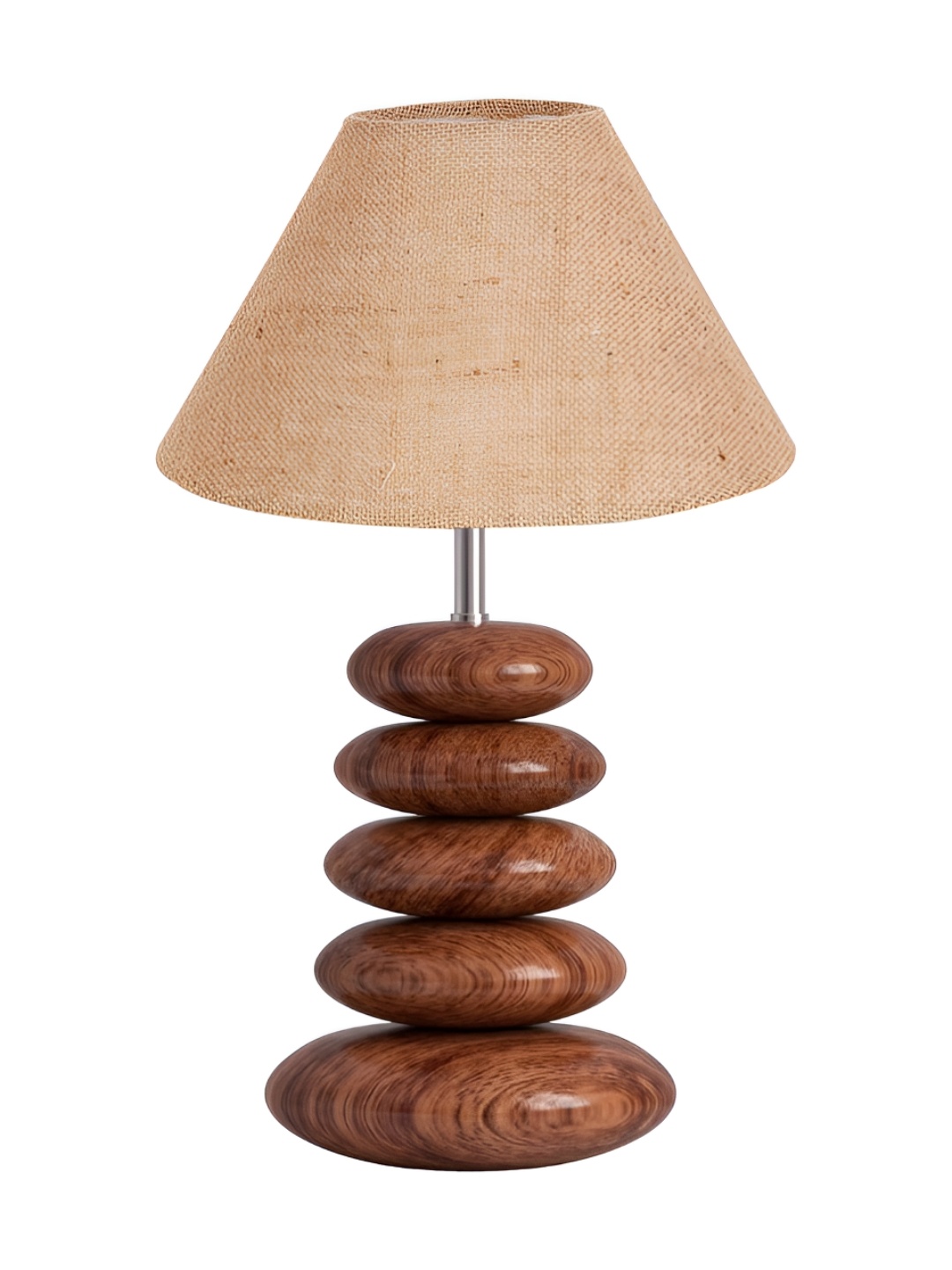 

Aura Beige Wood Traditional Abstract Shaped Table Lamp