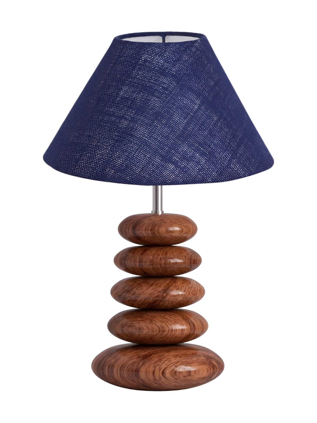 

Aura Blue Wood Traditional Abstract Shaped Table Lamp