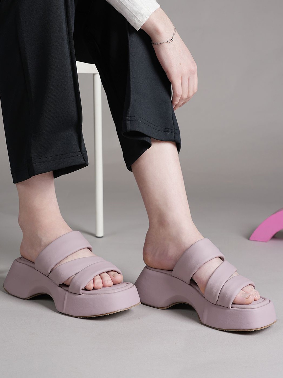 

Lavie Platform Sandals, Mauve
