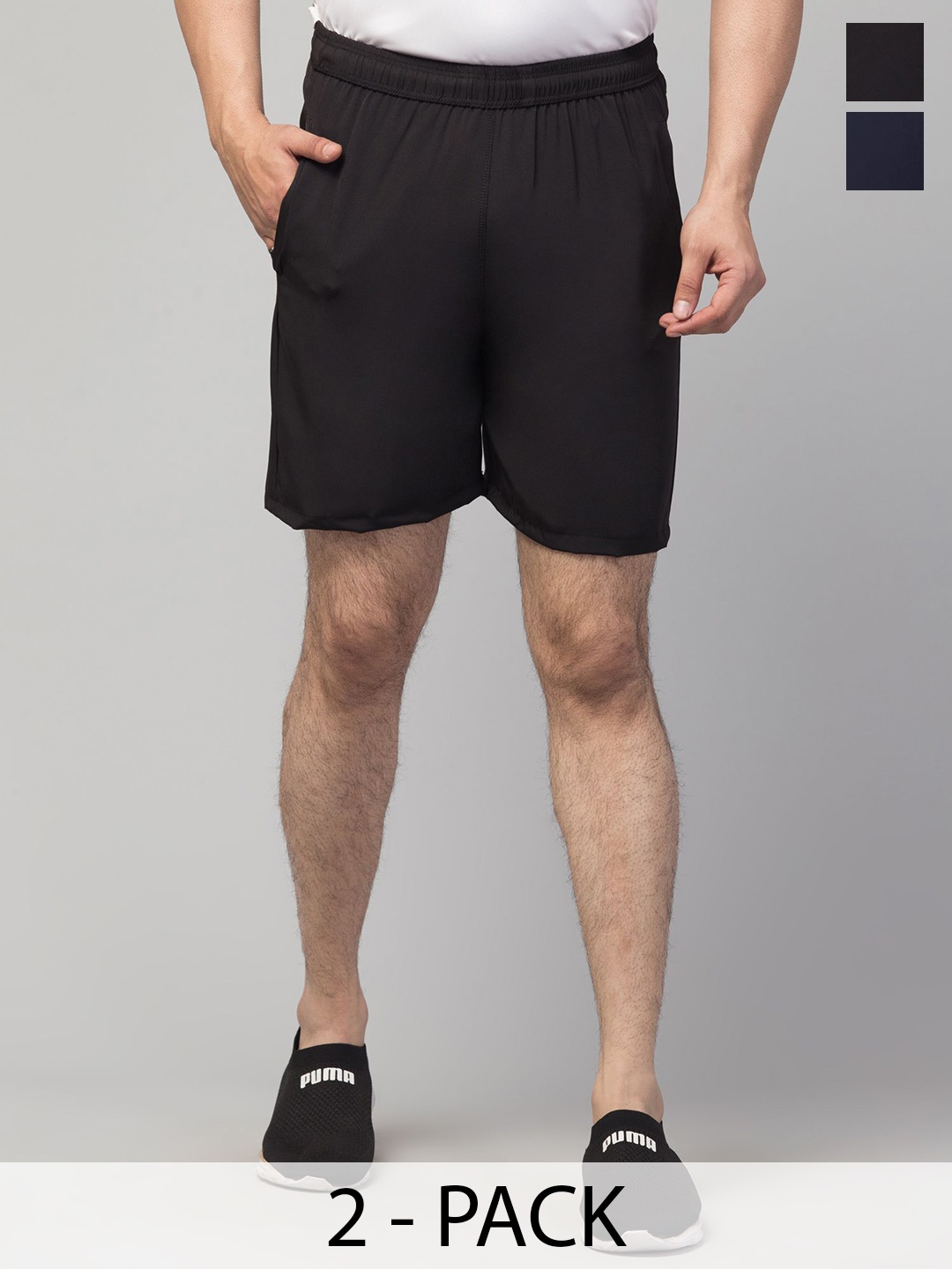 

HIRRUX Men Running Sports Shorts, Black