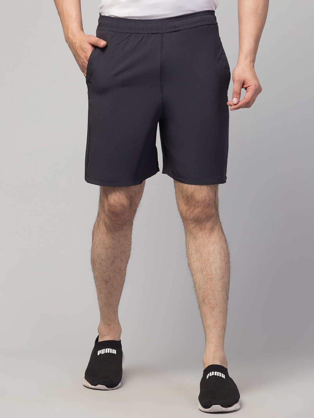 

DRAXSTAR Men Running Sports Shorts, Black