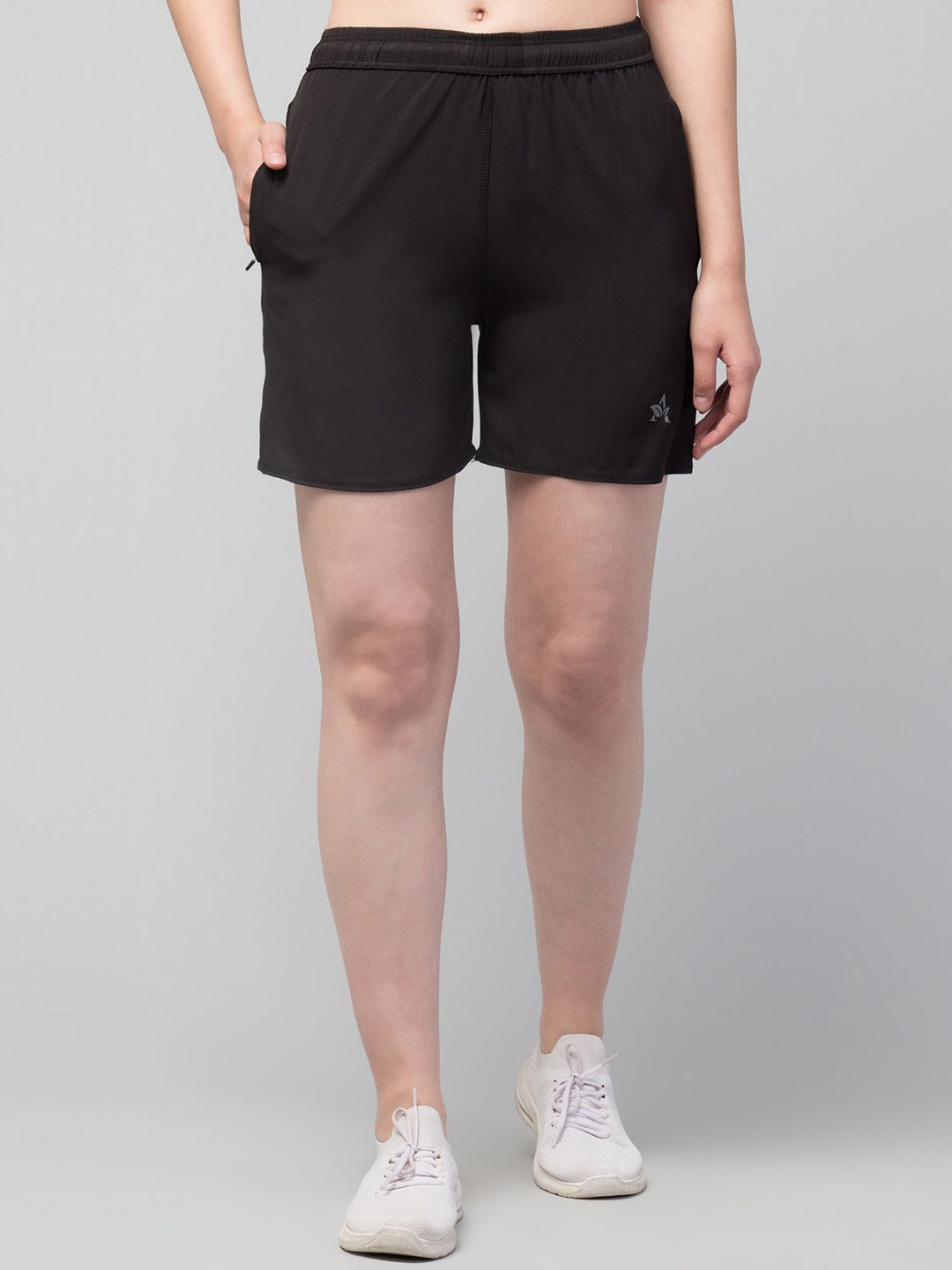 Apraa & Parma Women Running Sports Shorts, Black