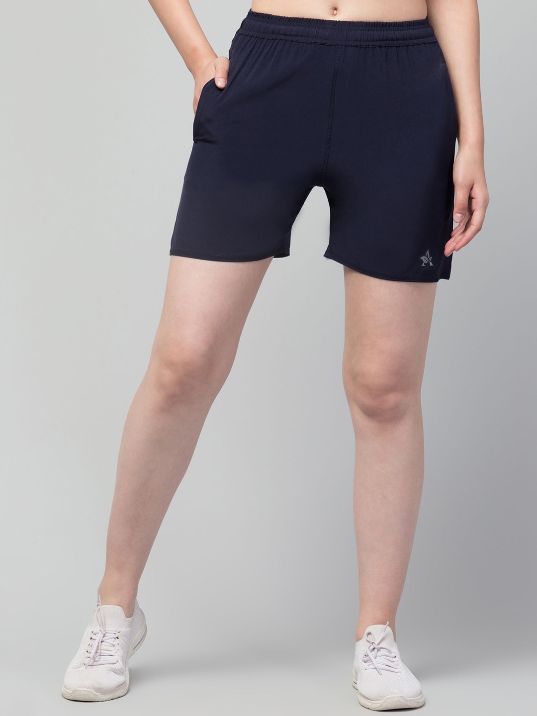 

Apraa & Parma Women Running Sports Shorts, Navy blue