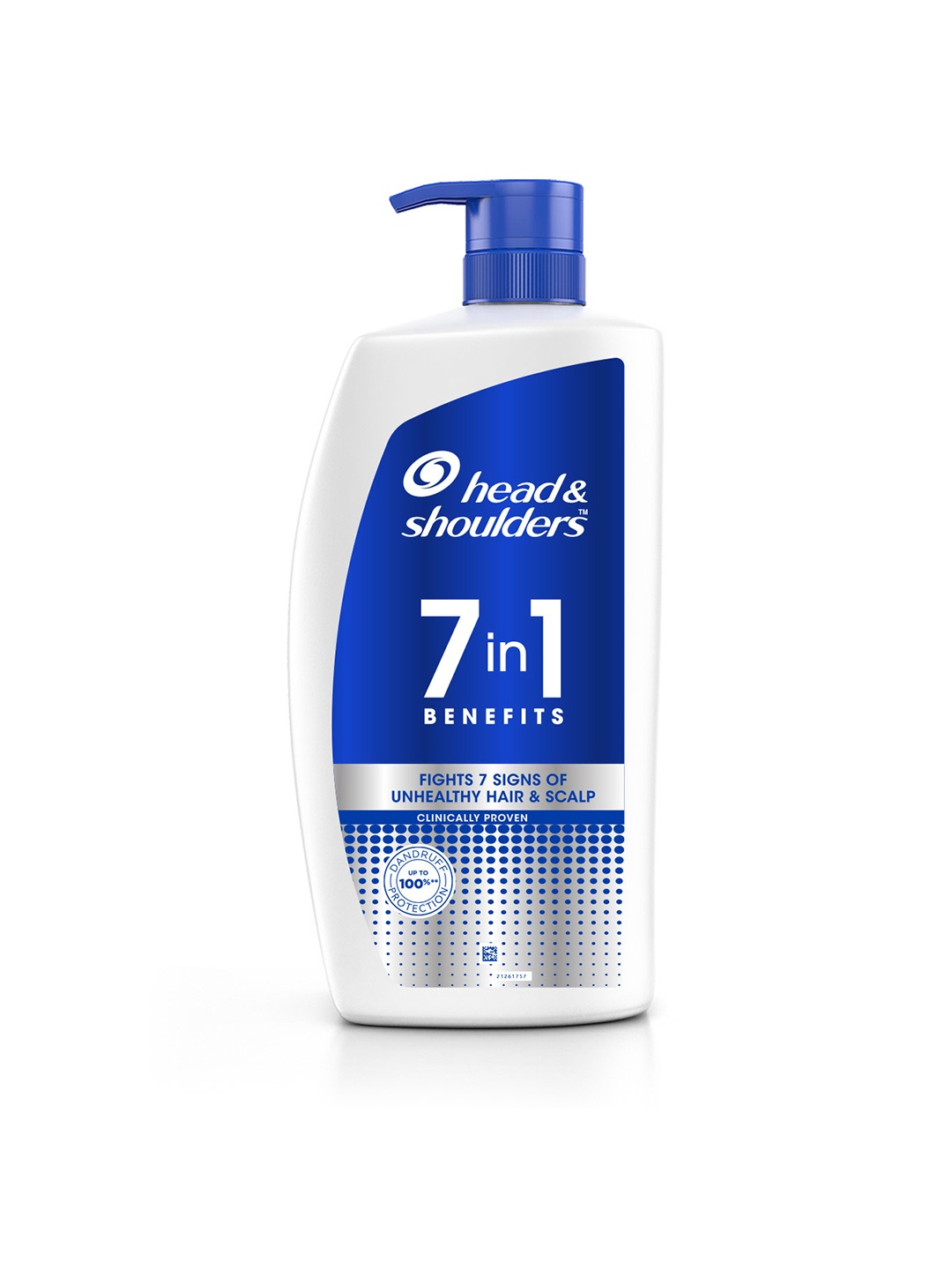 

Head & Shoulders 7-in-1 Benefits Anti-Dandruff Shampoo - 1L, Blue