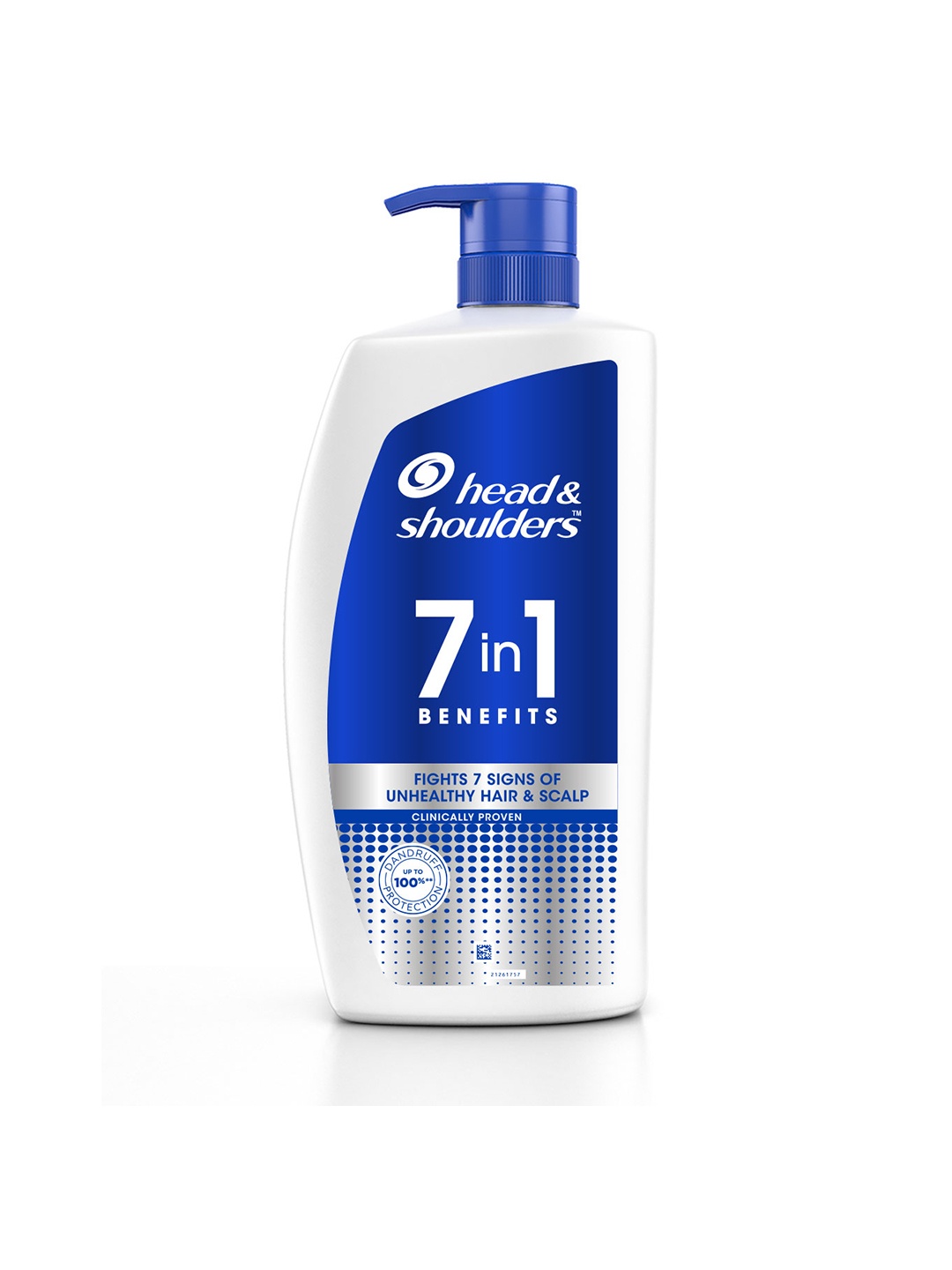 

Head & Shoulders 7-in-1 Benefits Anti-Dandruff Shampoo - 1L, Blue