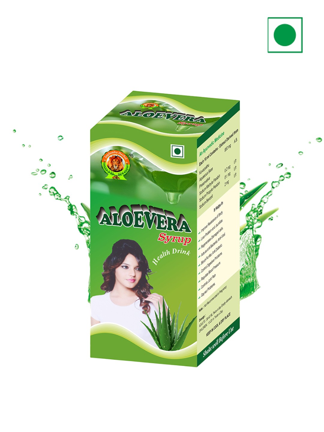 

Jagdamba Herbal Aloe Vera Juice - 1 l, Brown