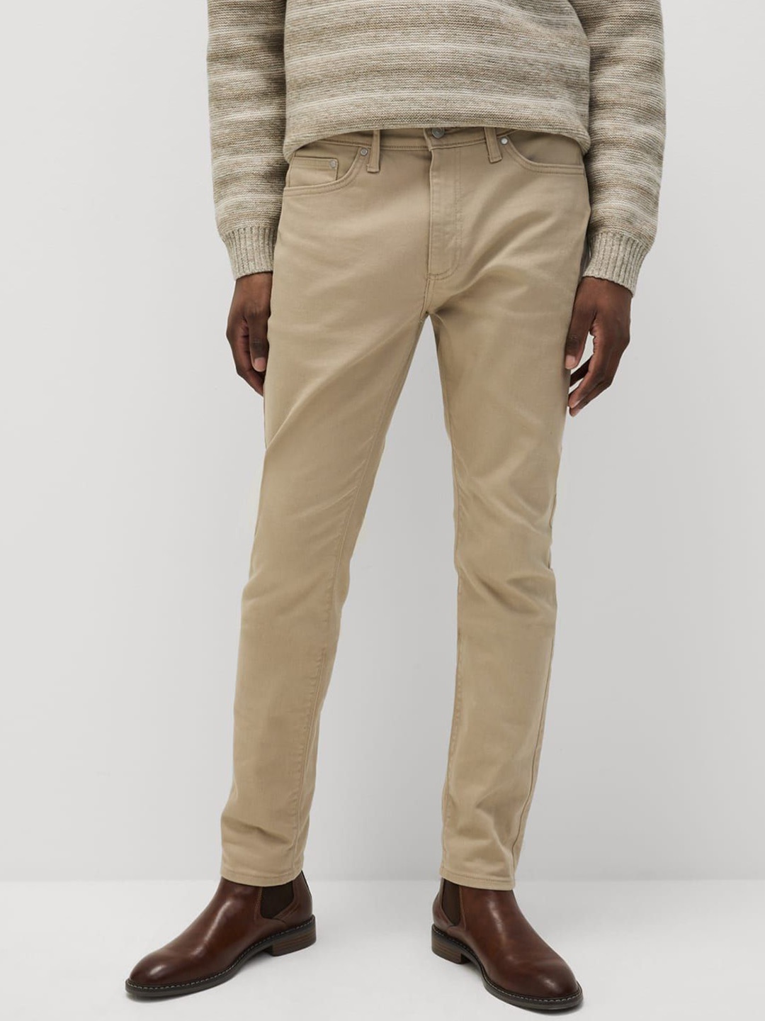 

Marks & Spencer Men Slim Fit High-Rise Jeans, Grey