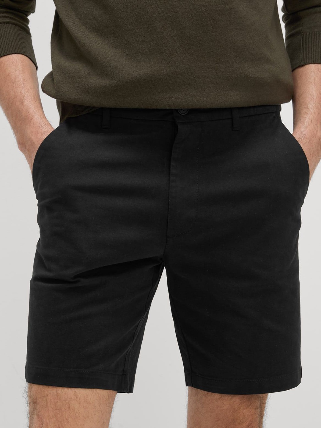 

Marks & Spencer Men High-Rise Shorts, Black