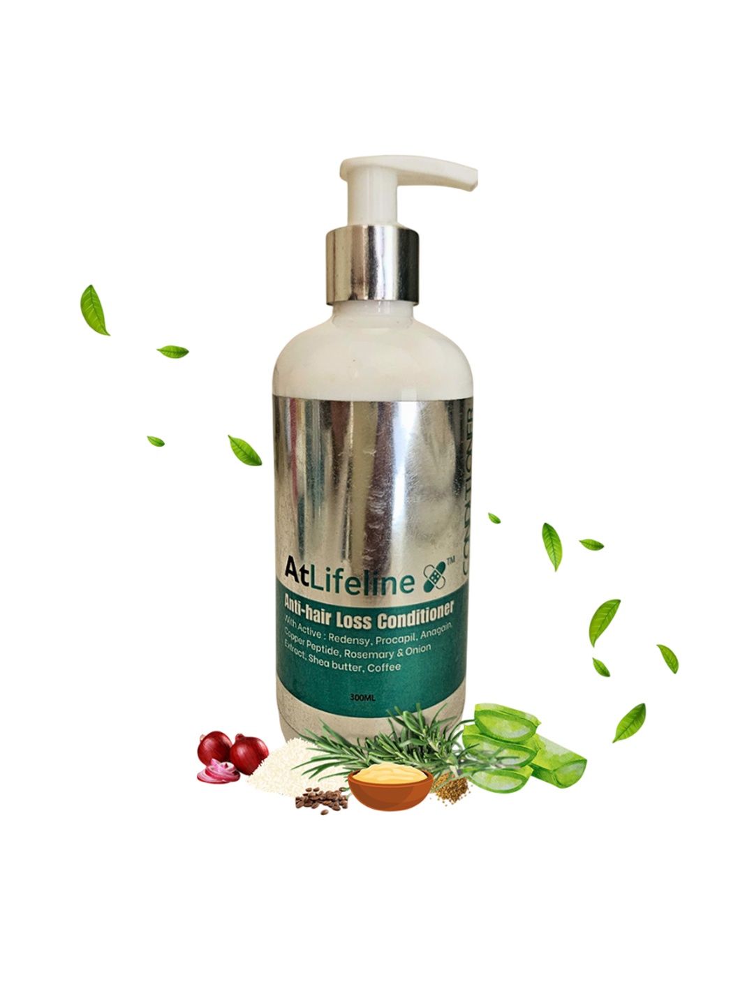 

Atlifeline Anti-Hair Loss Conditioner For Hair Growth - 300 ml, Blue