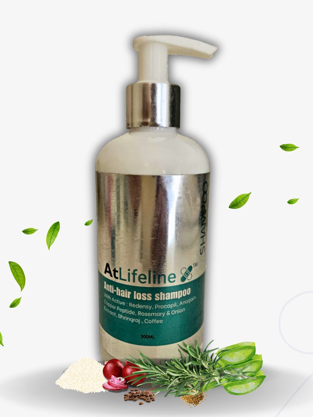 

Atlifeline Anti Hair Loss Shampoo With Anagain - 300 ml, Blue