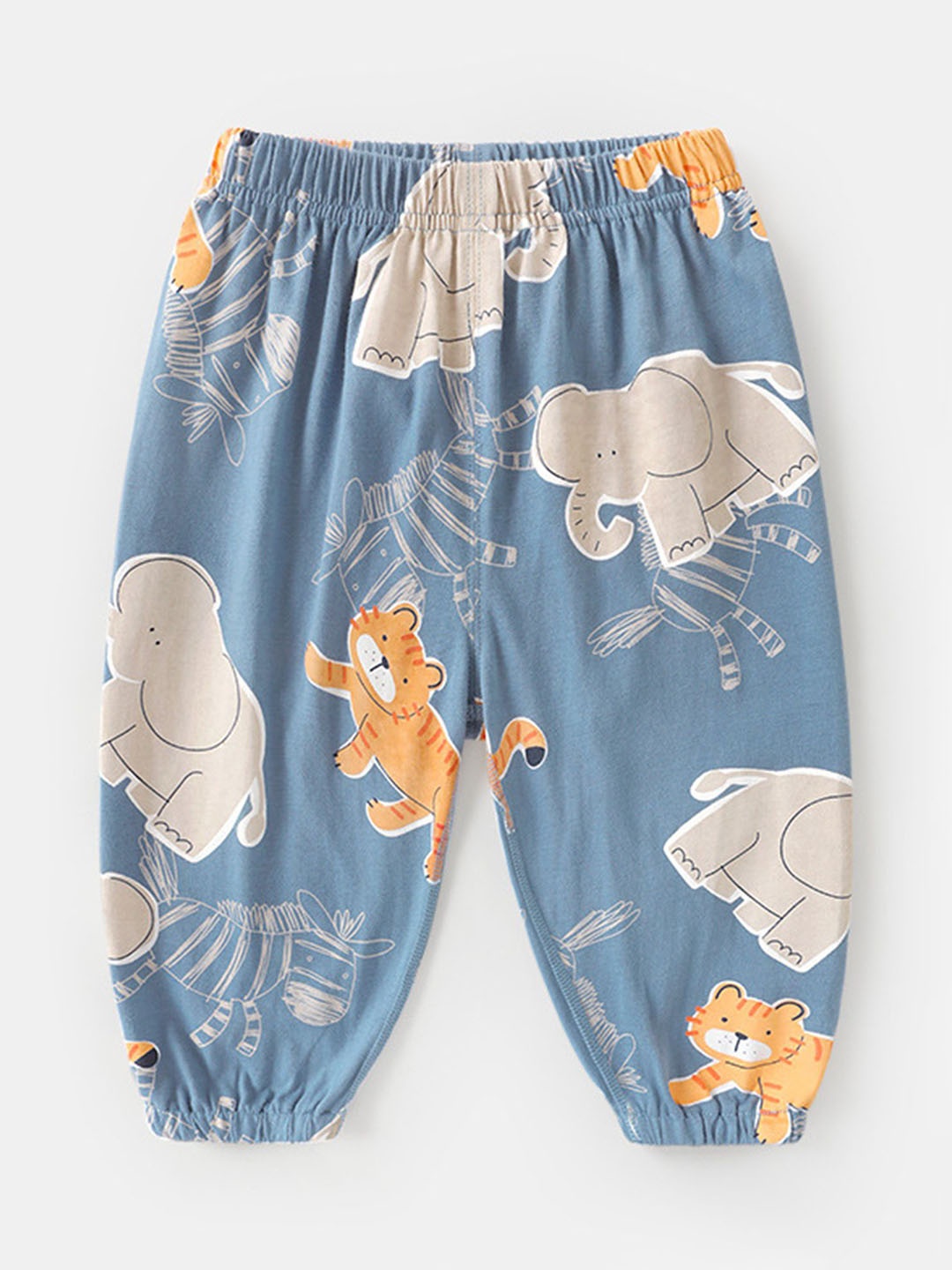 

LULU & SKY Kids Printed Cotton Lounge Pants, Blue