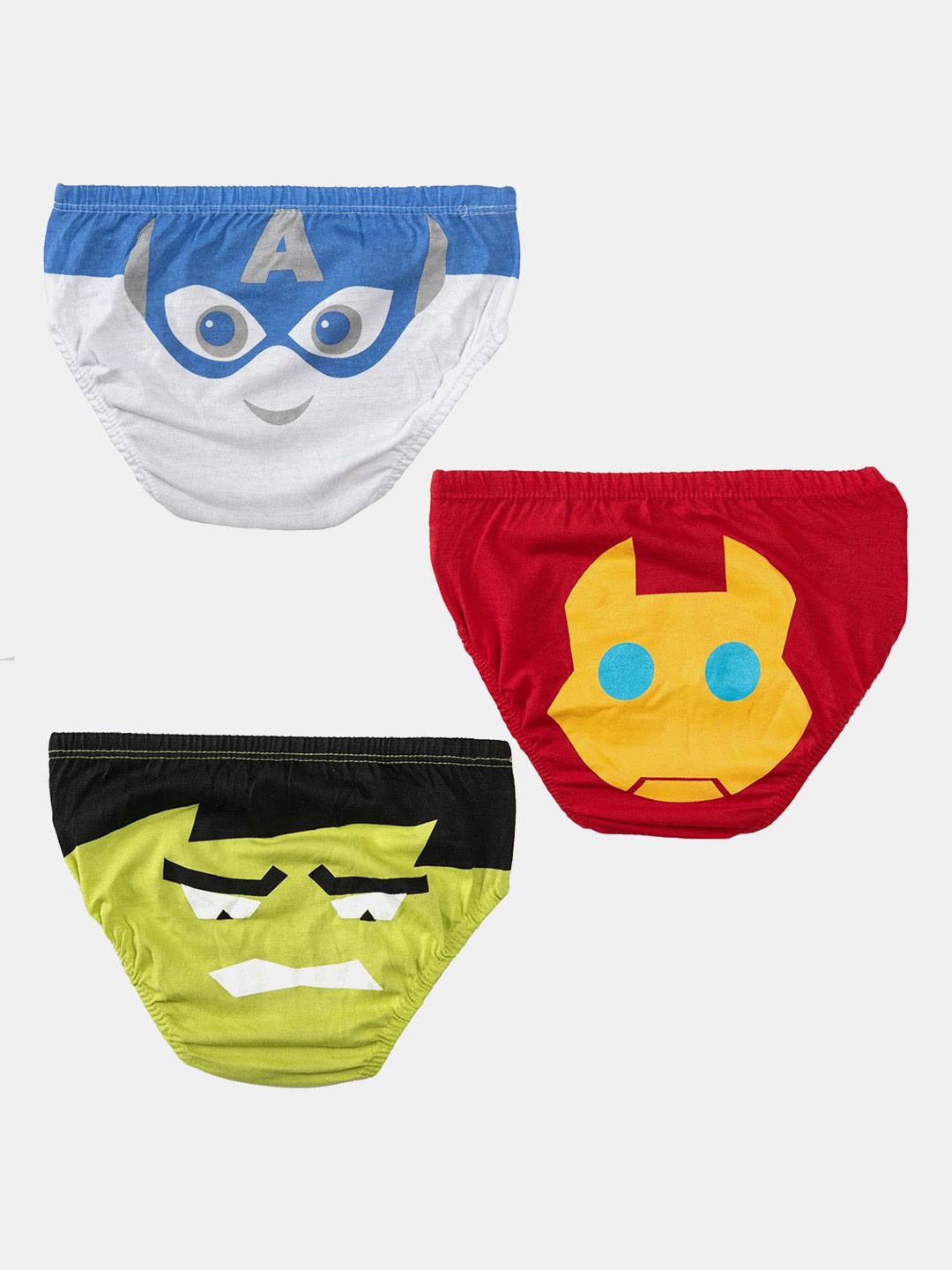 

You Got Plan B Pack Of 3 Printed Cotton Basic Briefs UB-MarvelousMen: 1-2, Green