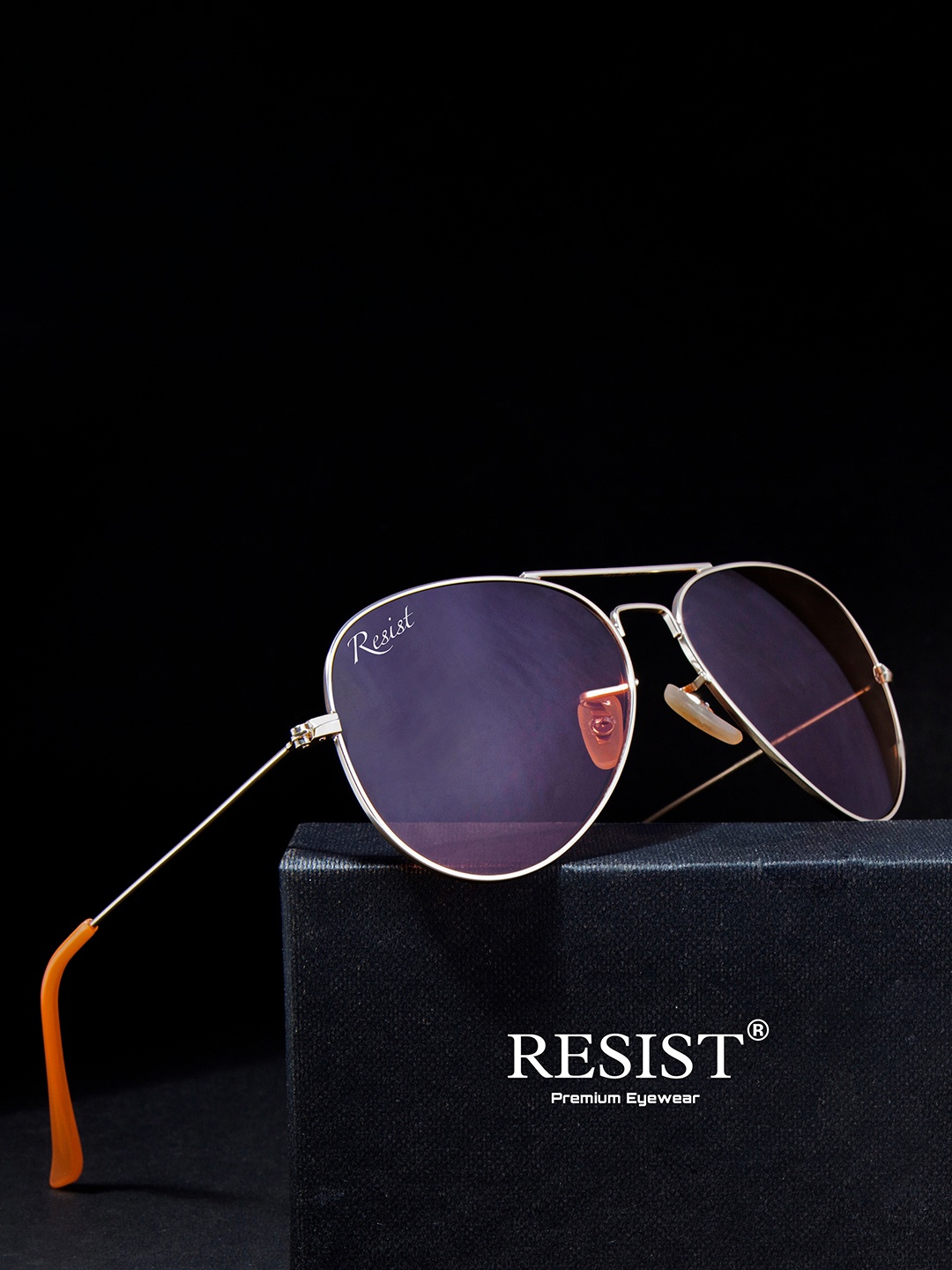 

RESIST EYEWEAR Unisex Aviator Sunglasses with UV Protected Lens, Pink