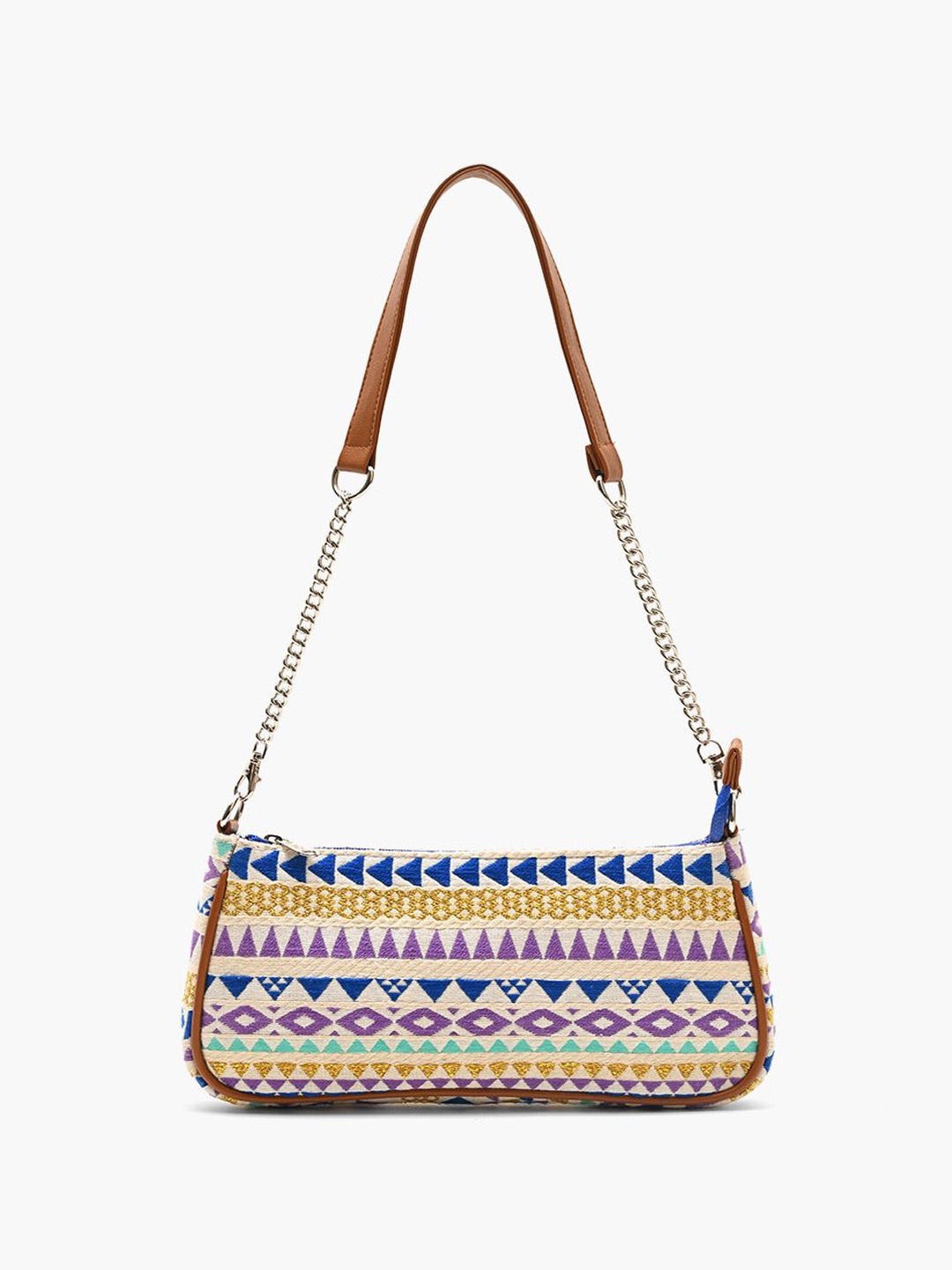 

Anouk Women Geometric Printed Shopper Shoulder Bag, White
