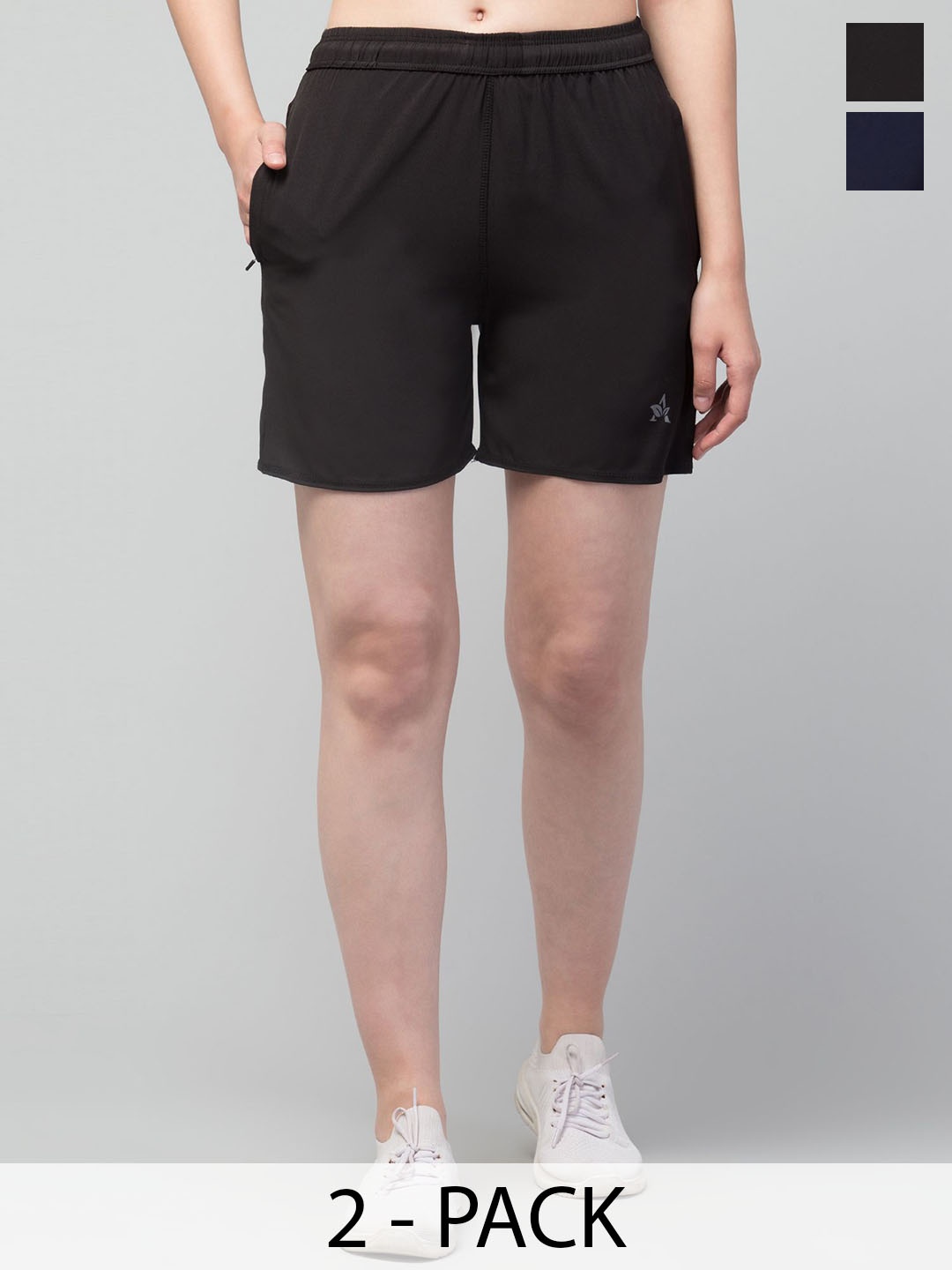 

DRAXSTAR Women Running Sports Shorts, Black