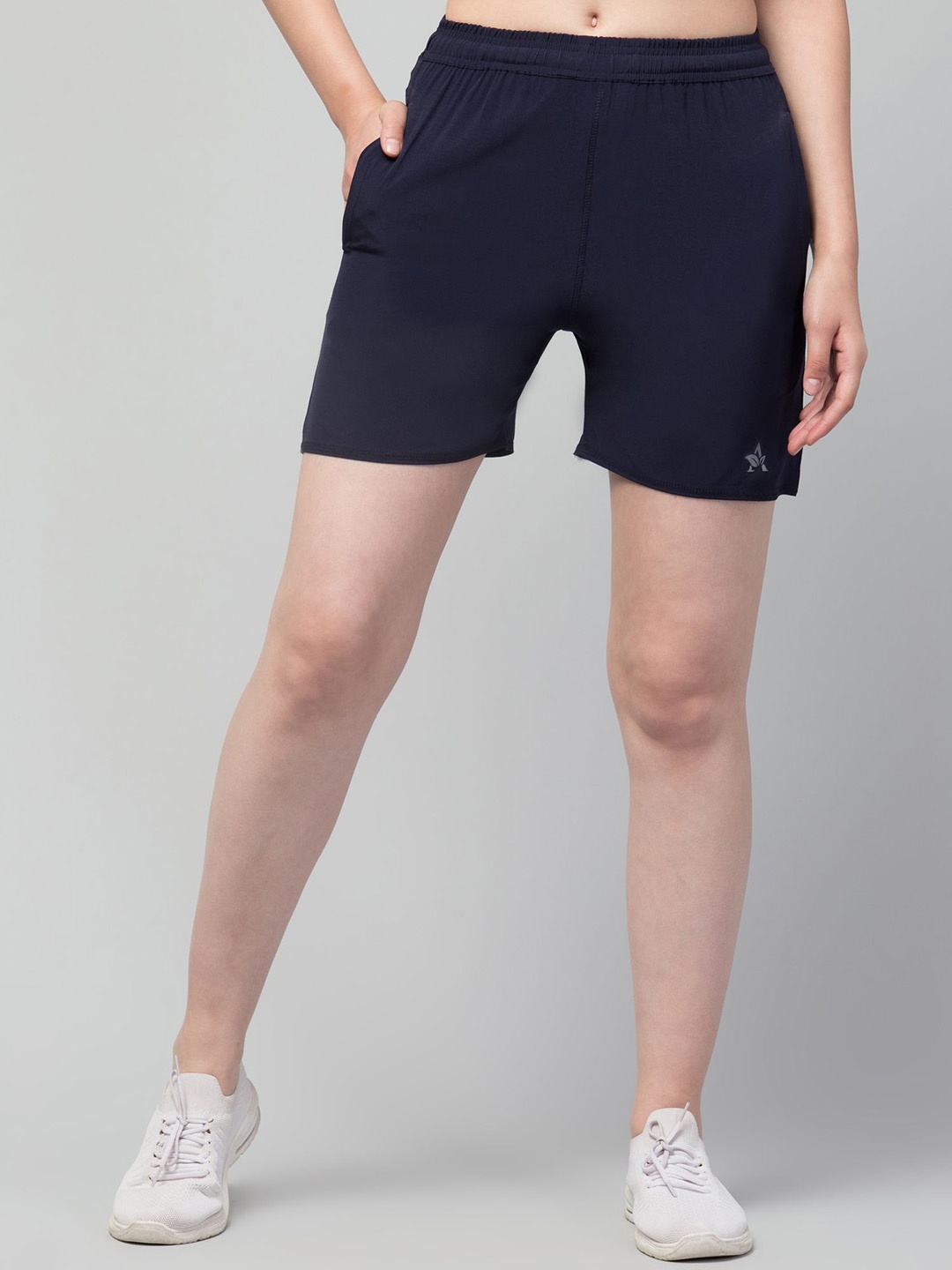 

DRAXSTAR Women Running Sports Shorts, Navy blue