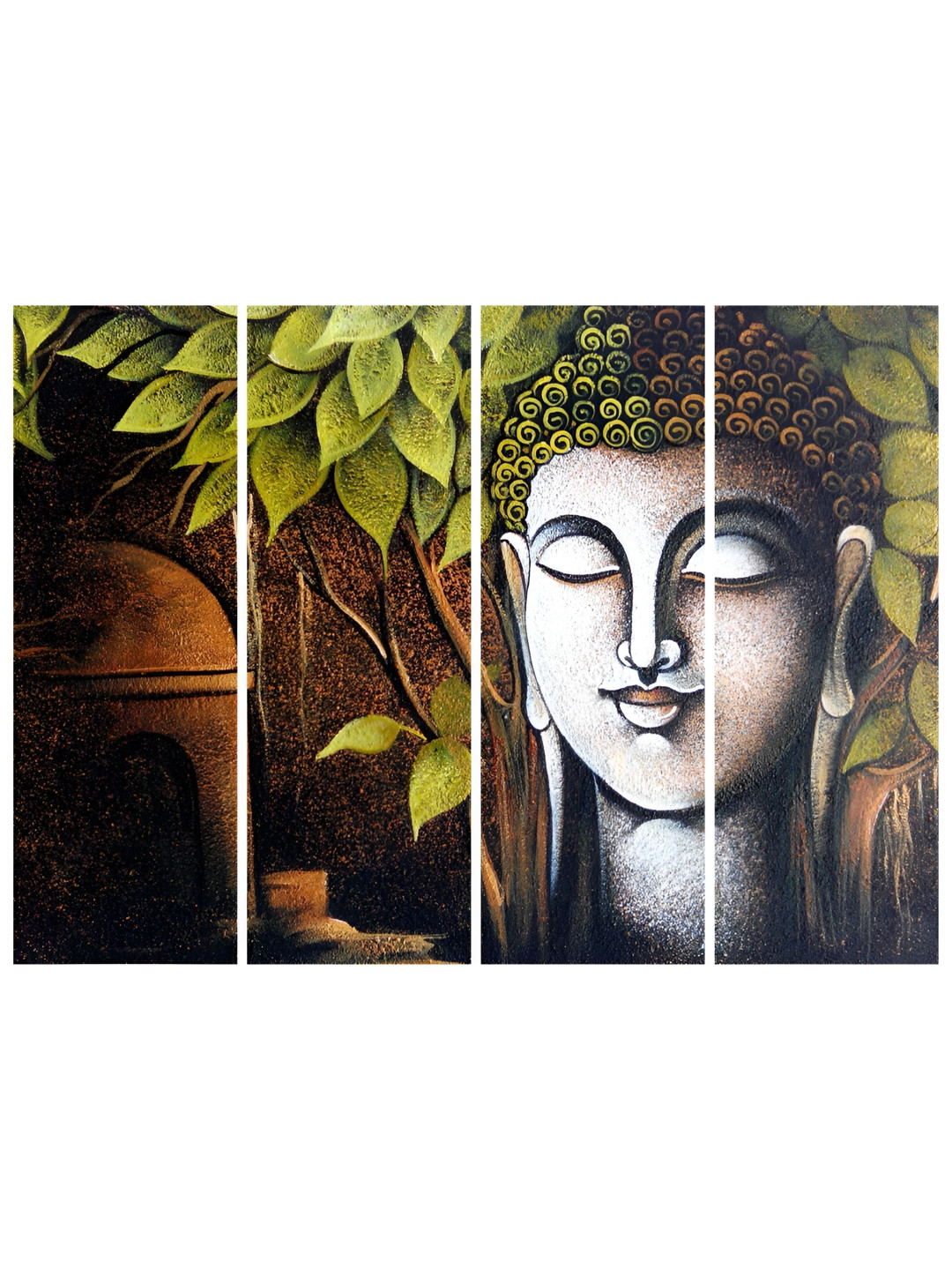 

Inephos Green & Brown 1 Piece Canvas Religious Wall Paintings