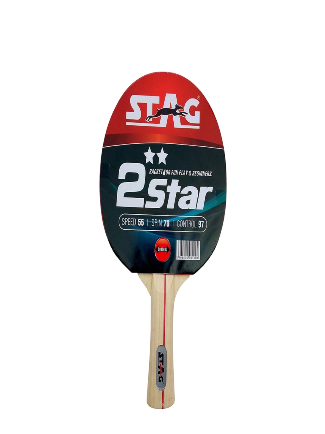 

STAG GLOBAL Wood Table Tennis Bats, Red