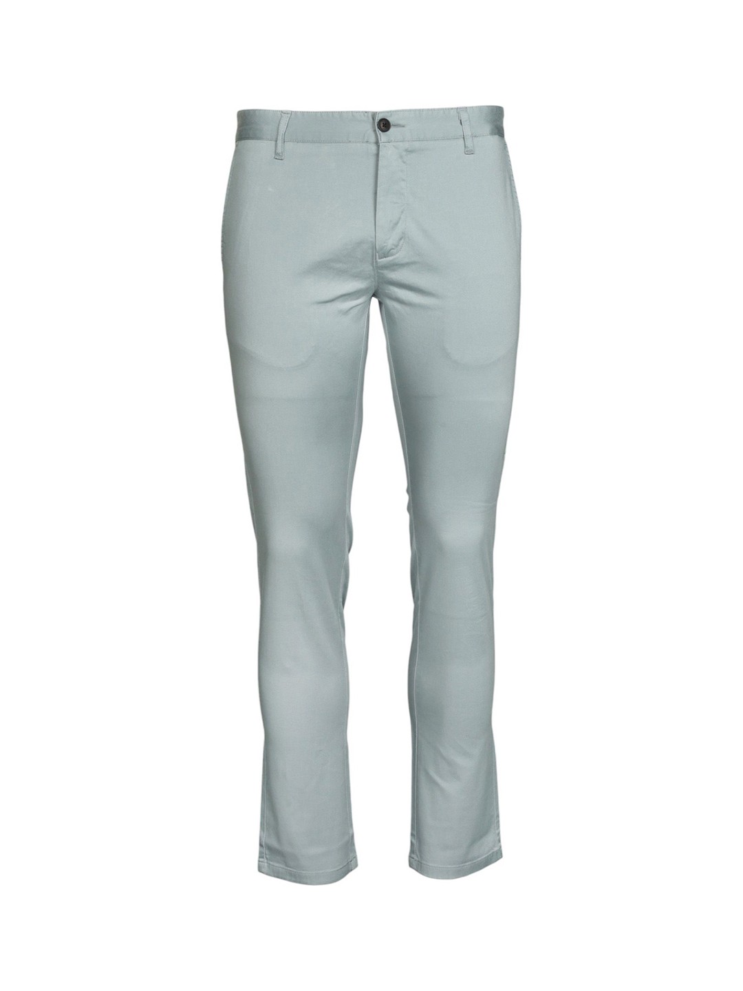 

JUMP USA Men Smart Slim Fit Easy Wash Chinos Trousers, Grey