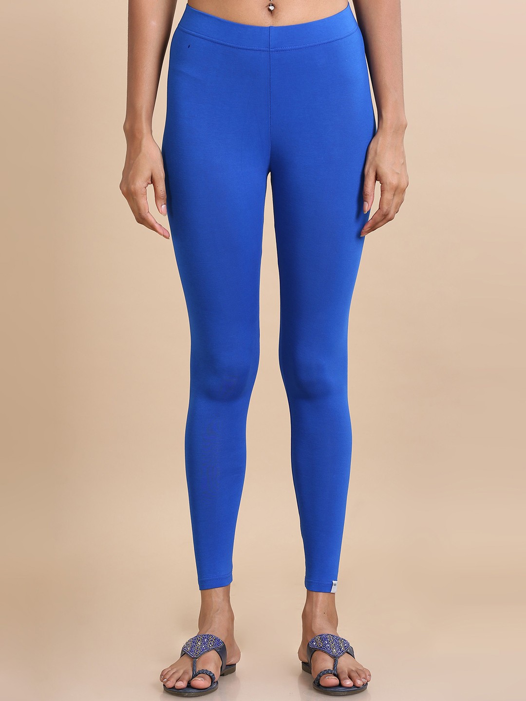 

Hassu's Mid-Rise Ankle-Length Leggings, Blue