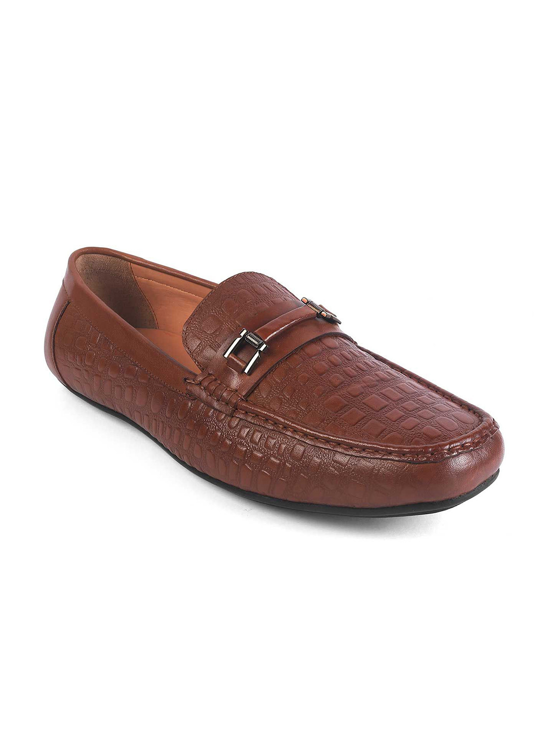 

Tresmode Camil Tan Men's Leather Formal Driving Loafers