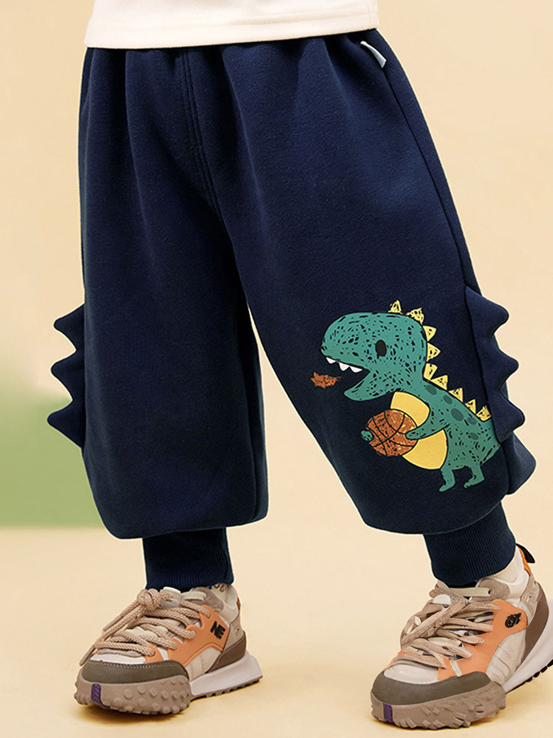 

LULU & SKY Kids Printed Joggers, Navy blue