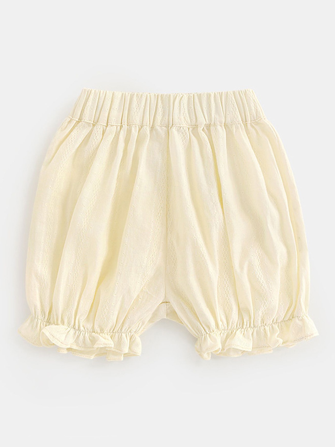 

LULU & SKY Unisex Kids High-Rise Shorts, Off white