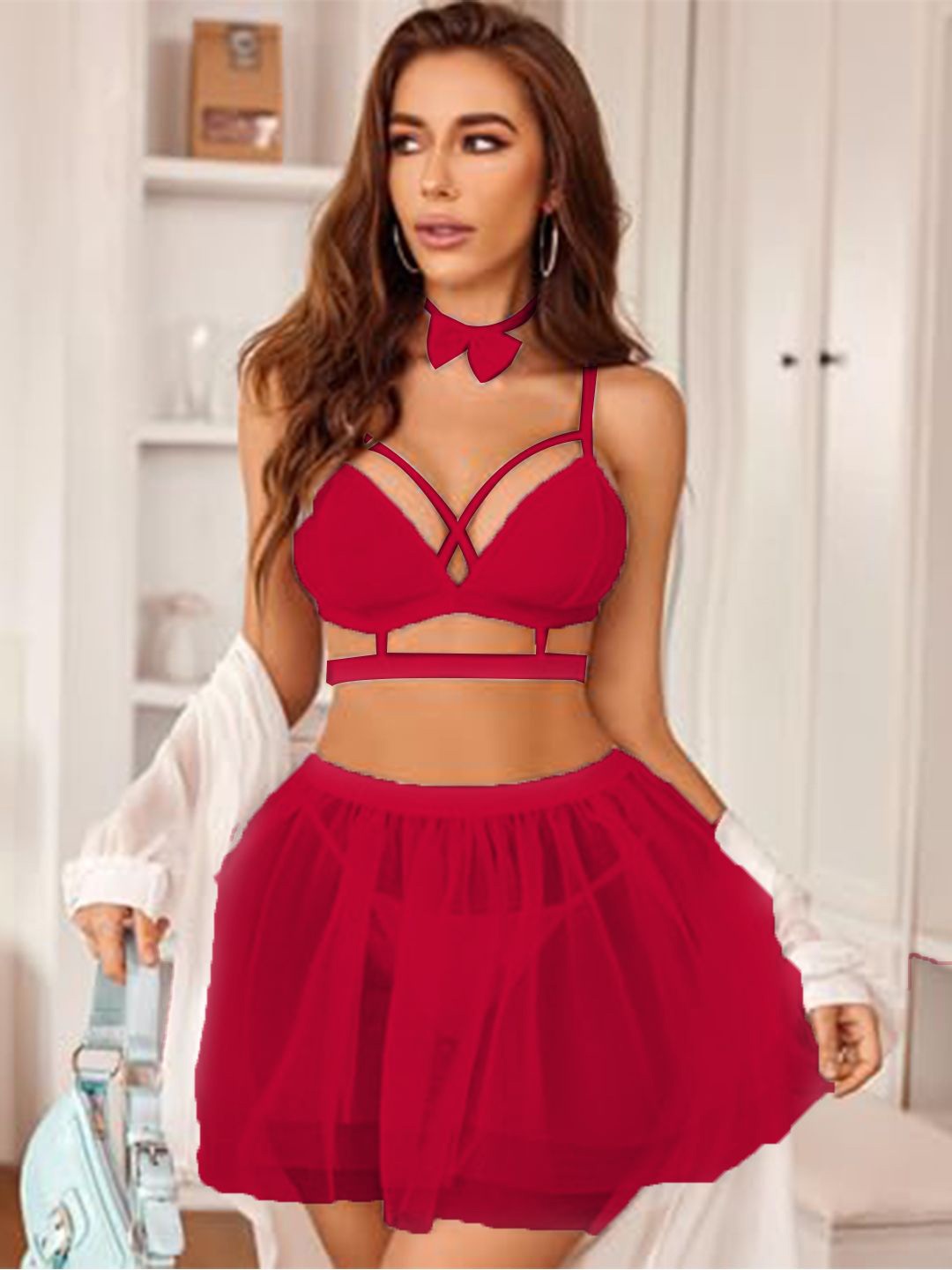 

FIMBUL Net Baby Doll, Red