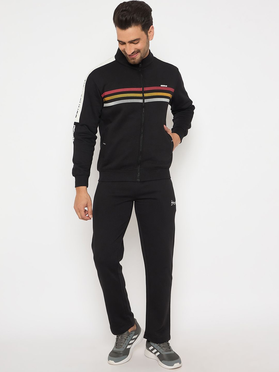 

Duke Men Cotton Fleece Tracksuits, Black