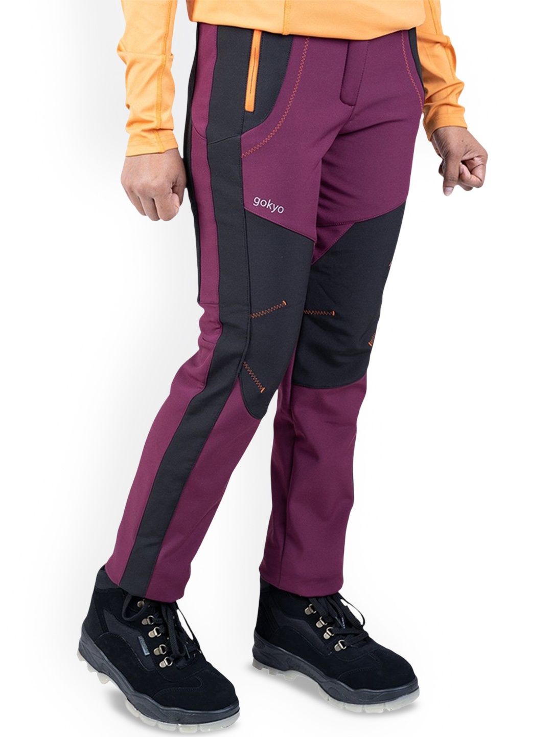 

GOKYO Women Colorblocked Cold Weather Trekking & Outdoor Track Pants, Purple