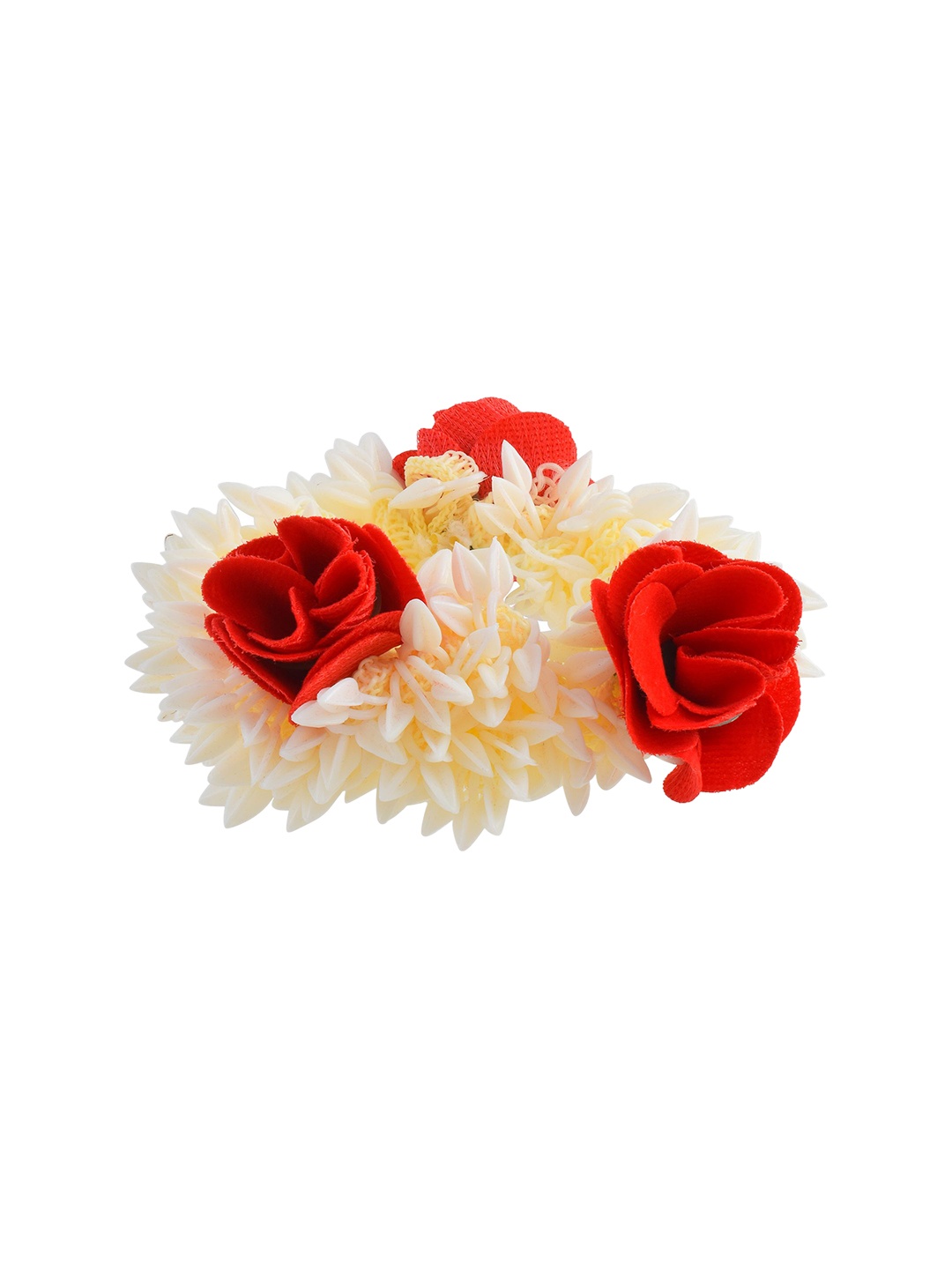 

MEMOIR Jasmine With Rose Gajra Veni Hair Accessory Set, White
