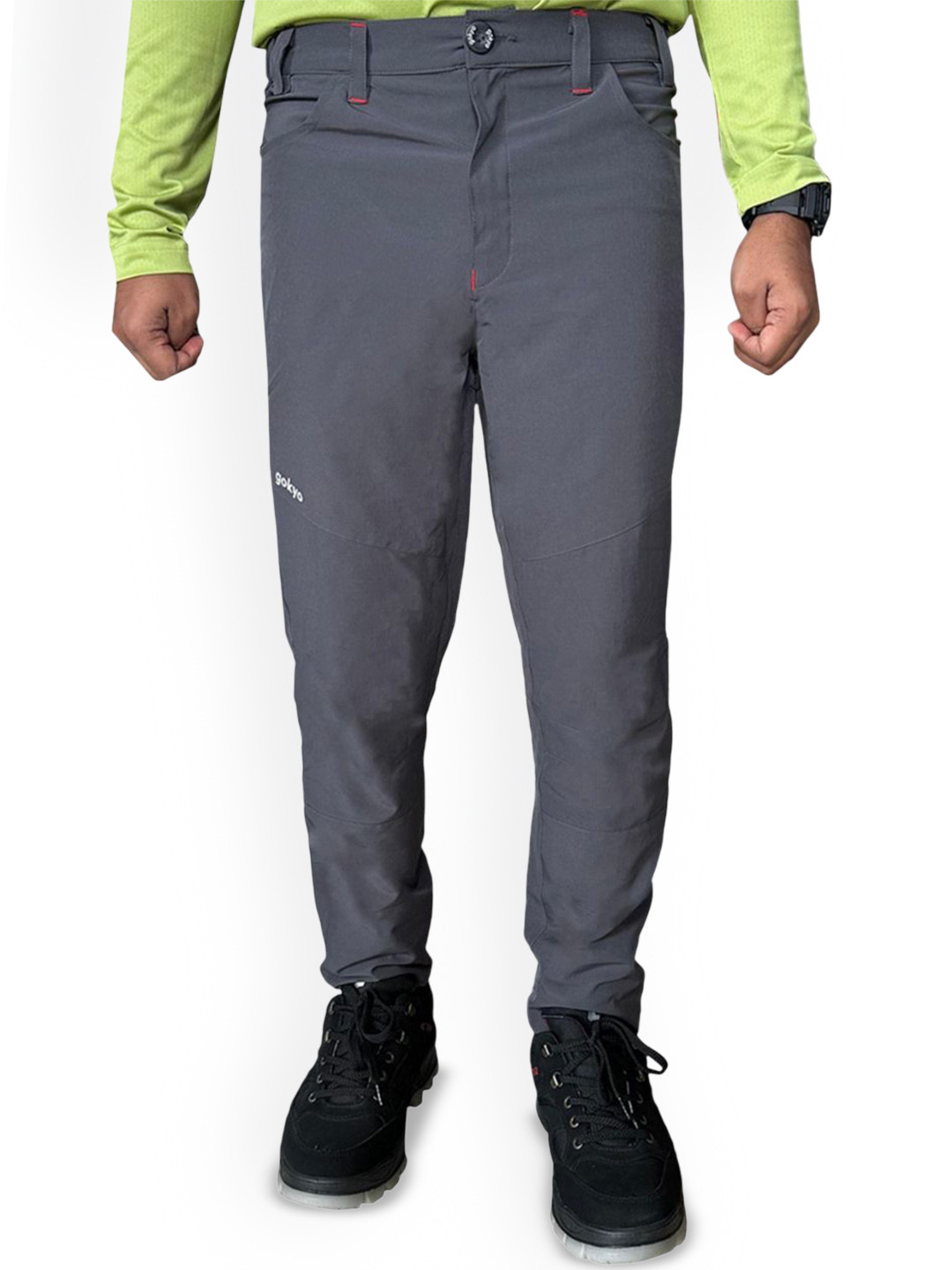 

GOKYO Men Hiking & Walking Track Pants, Grey