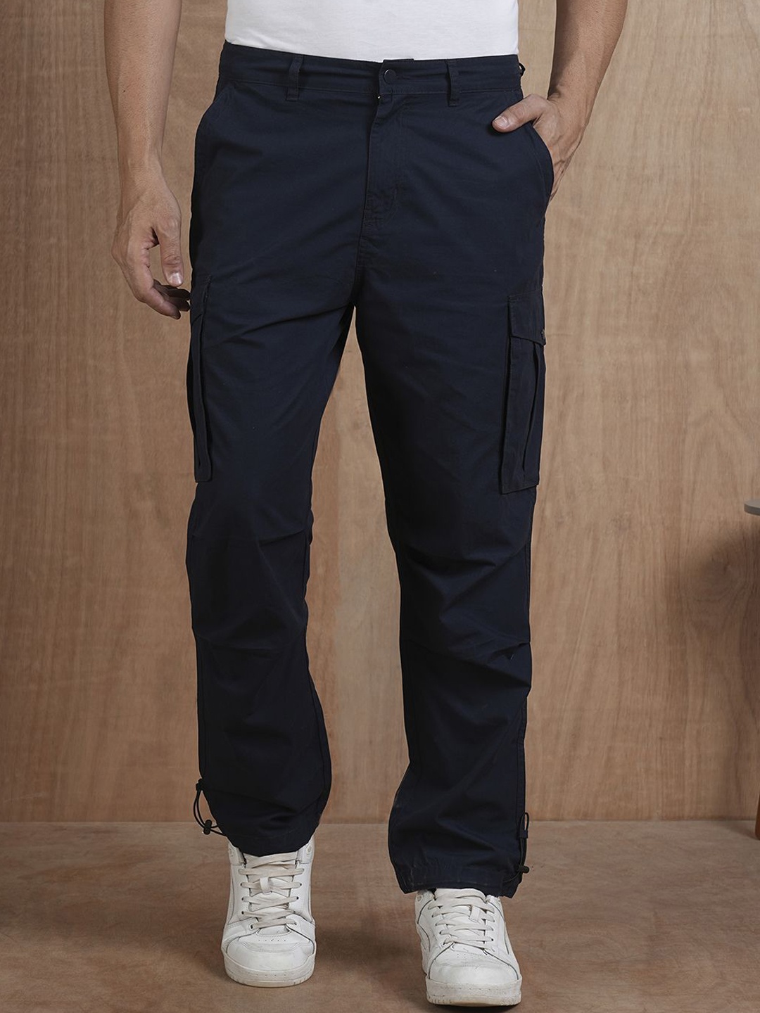 

PRONK Men Parachute Cargos, Blue