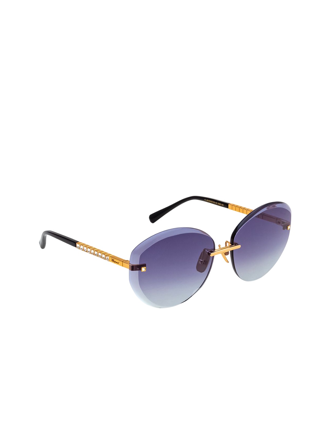 

Chopard Women Oval Sunglasses with UV Protected Lens, Blue