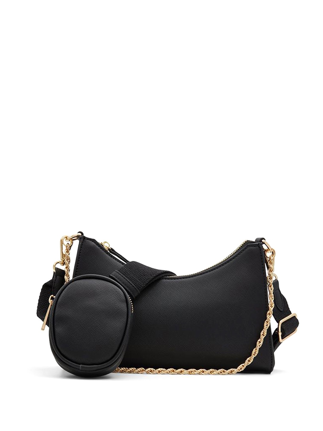 

Call It Spring Women Textured Crossbody Sling Bag, Black