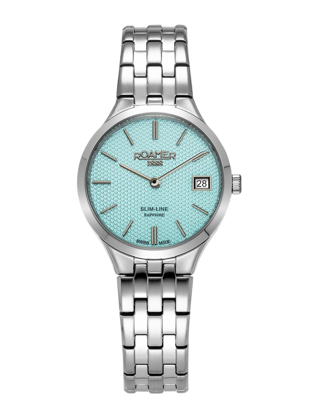 

ROAMER Women Brass Dial & Stainless Steel Bracelet Style Straps Analogue Watch 512857 41 05 20, Blue