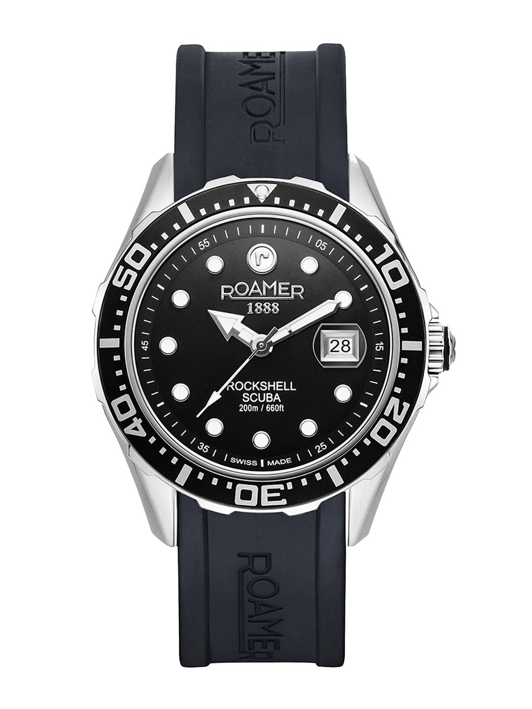 

ROAMER Men Brass Dial & Straps Analogue Watch 867833 41 85 02, Black