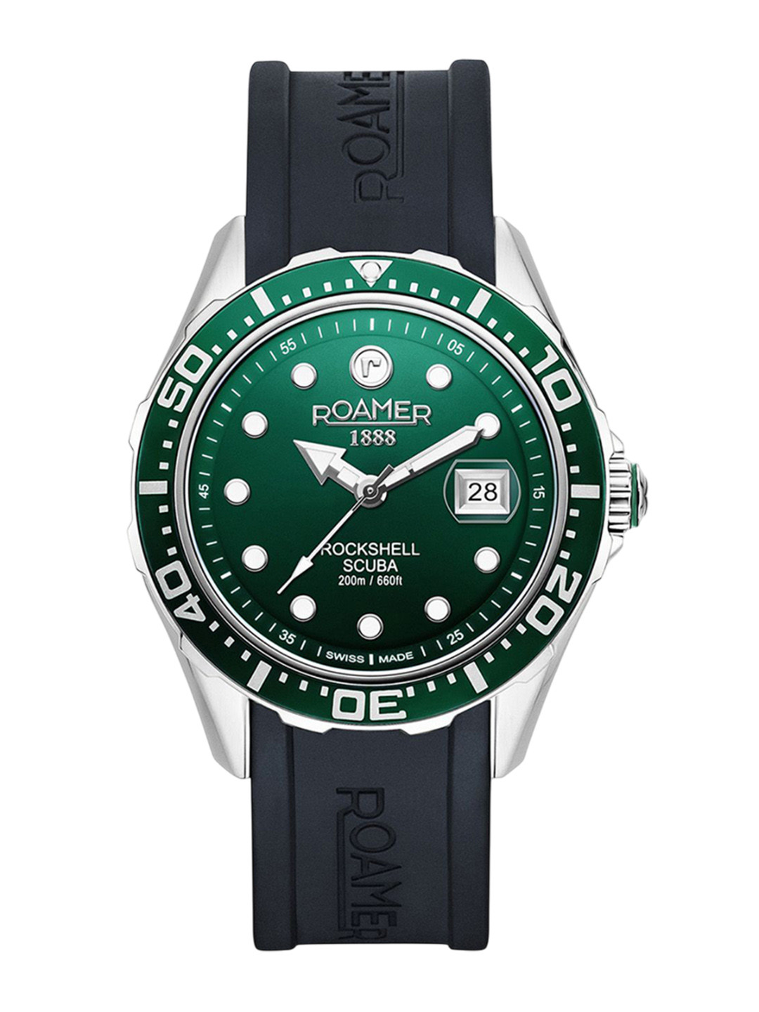 

ROAMER Men Brass Dial & Straps Analogue Watch 867833 41 75 02, Green