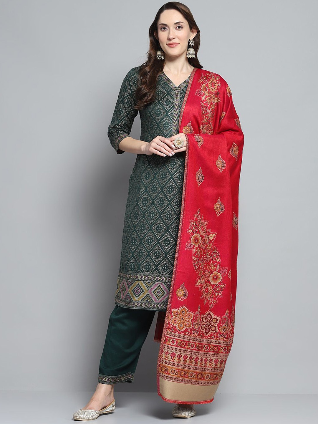 

Monte Carlo Women Acrylic Shawl, Red