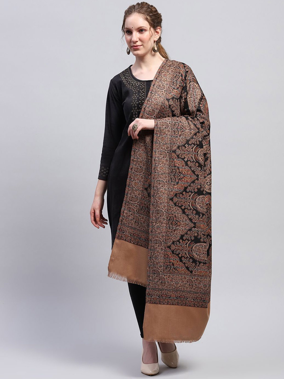 

Monte Carlo Women Acrylic Shawl, Black